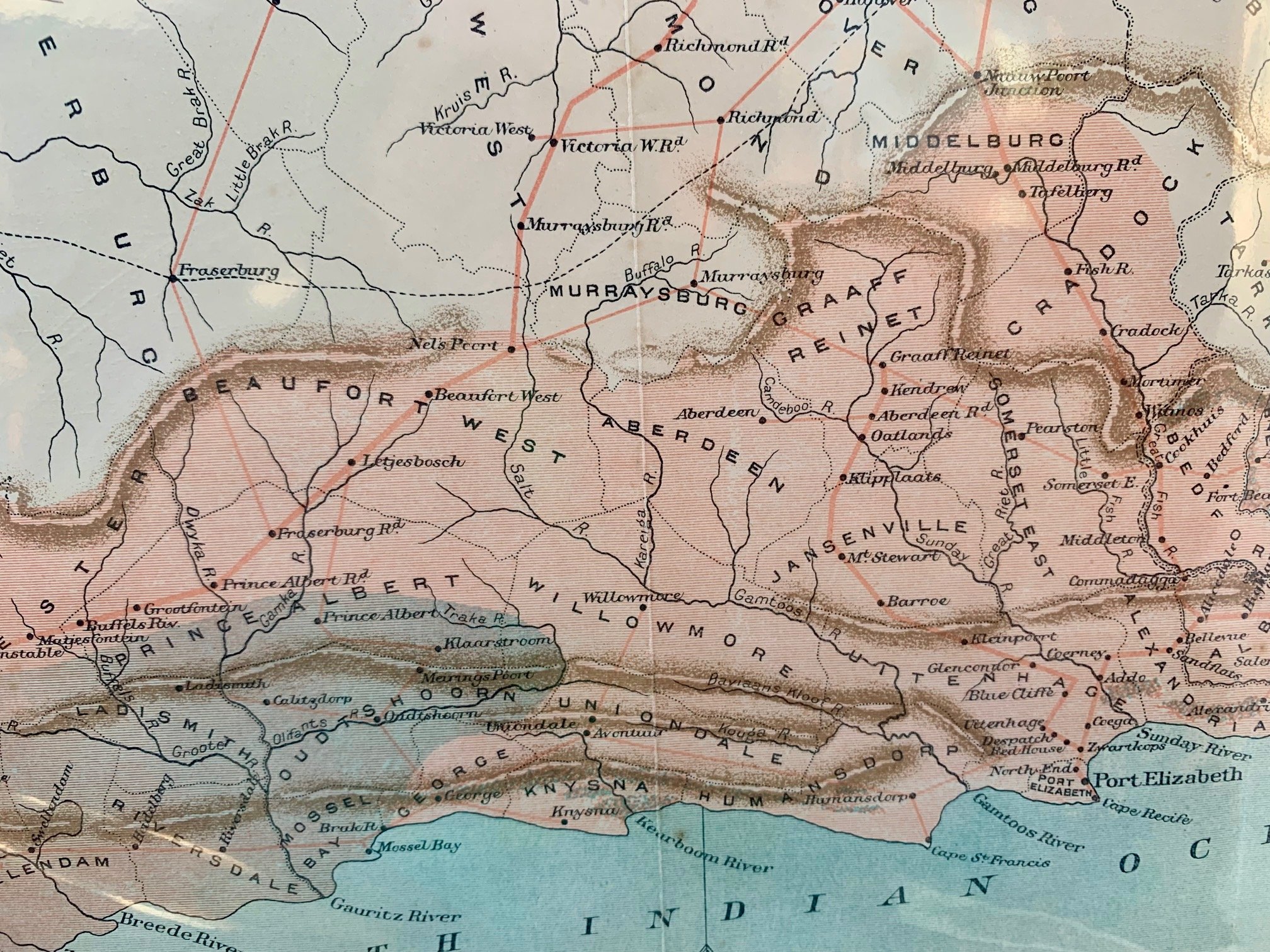 Map of the Cape Colony (1886)