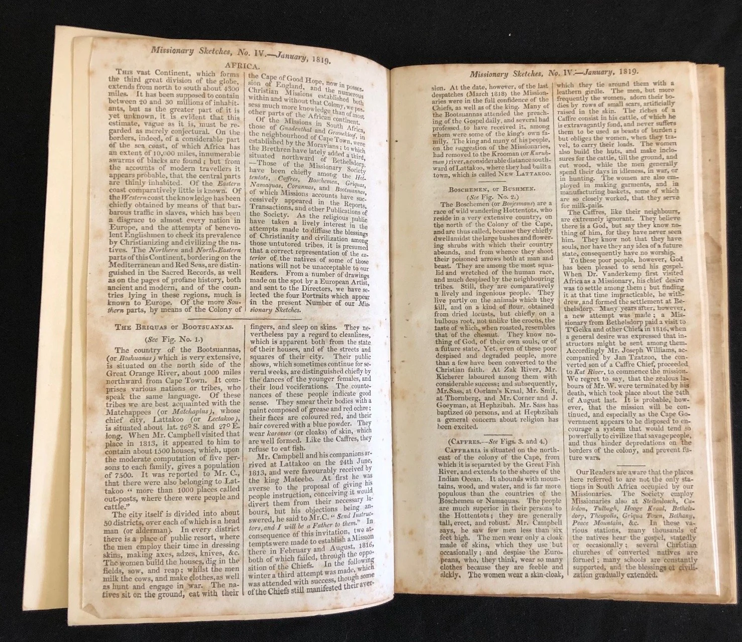 Several individual Issues of Missionary Sketches (1819 - 1828)