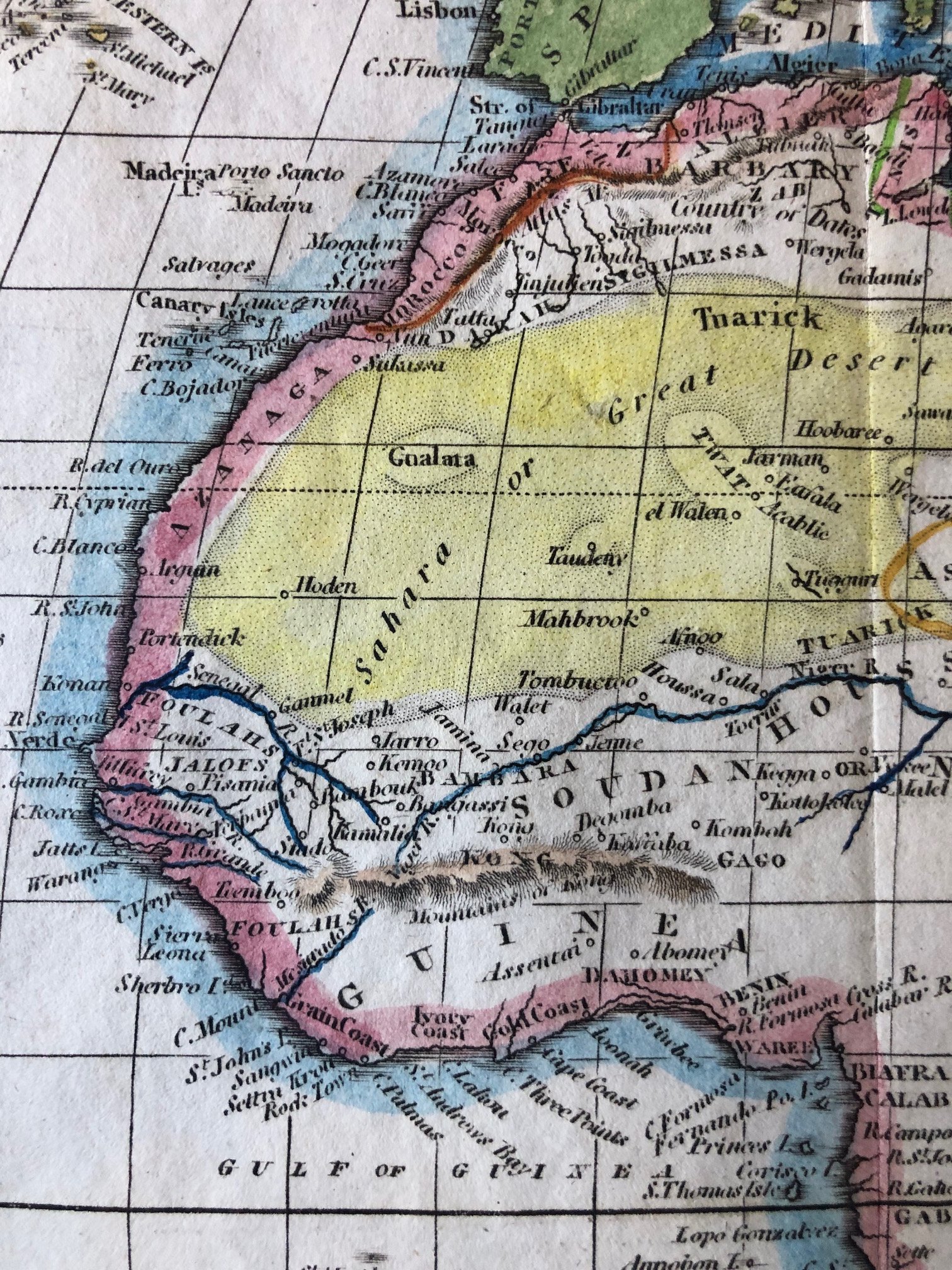 Map of Africa published in London by Thomas Kelly (circa 1818–1825)