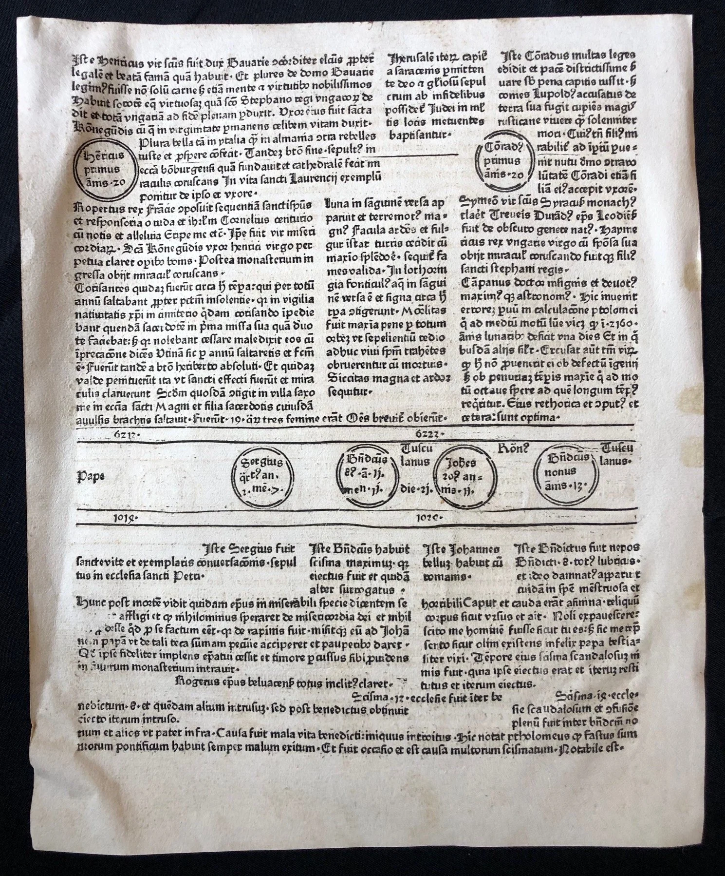 Leaf from the Nuremberg Chronicle (Liber Chronicarum) 1493