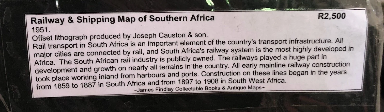 Standard Railway Map of South Africa (1951) 