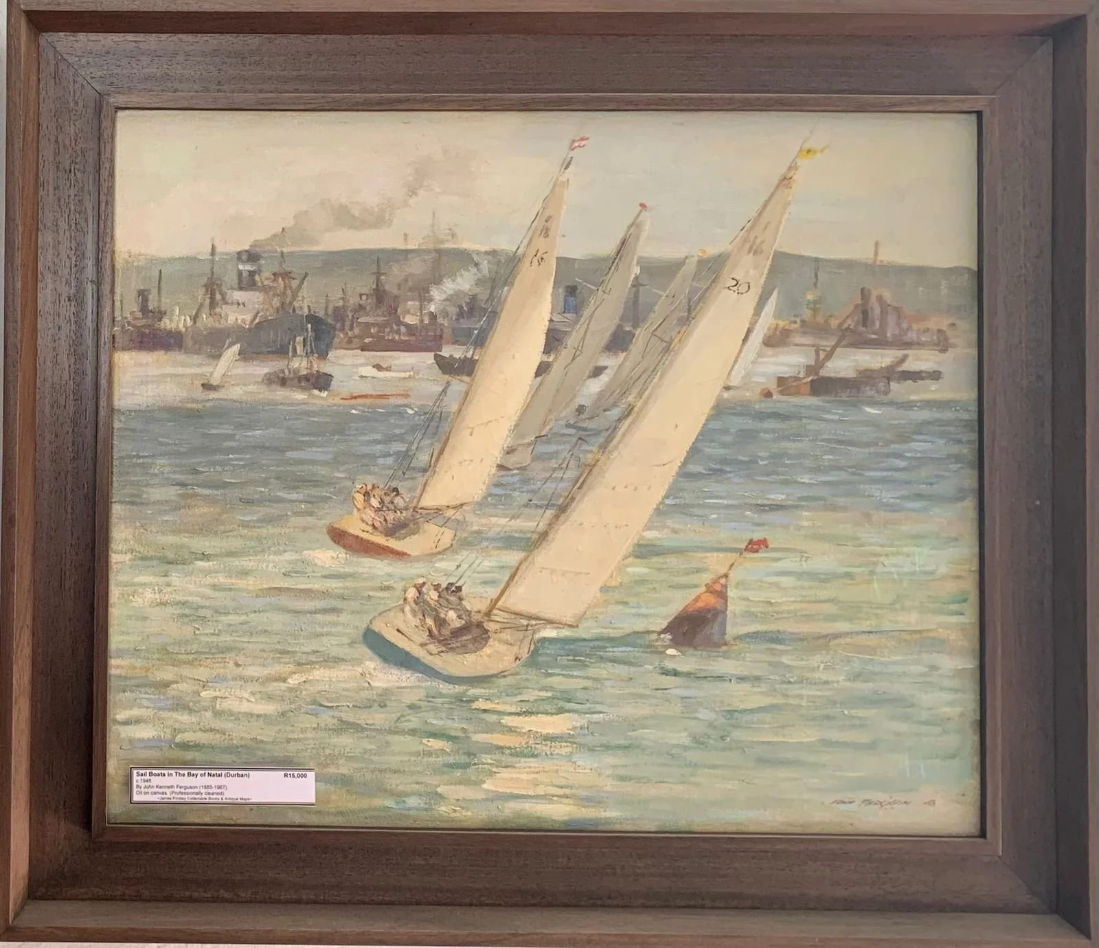 Sail Boats in The Bay of Natal (Durban)