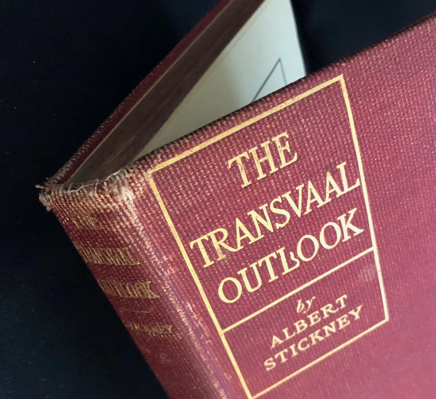 First edition of The Transvaal Outlook with Maps by Albert Stickney (1900) 