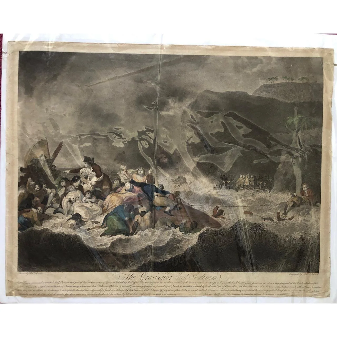 The Wreck of the Grosvenor (1783) SOLD