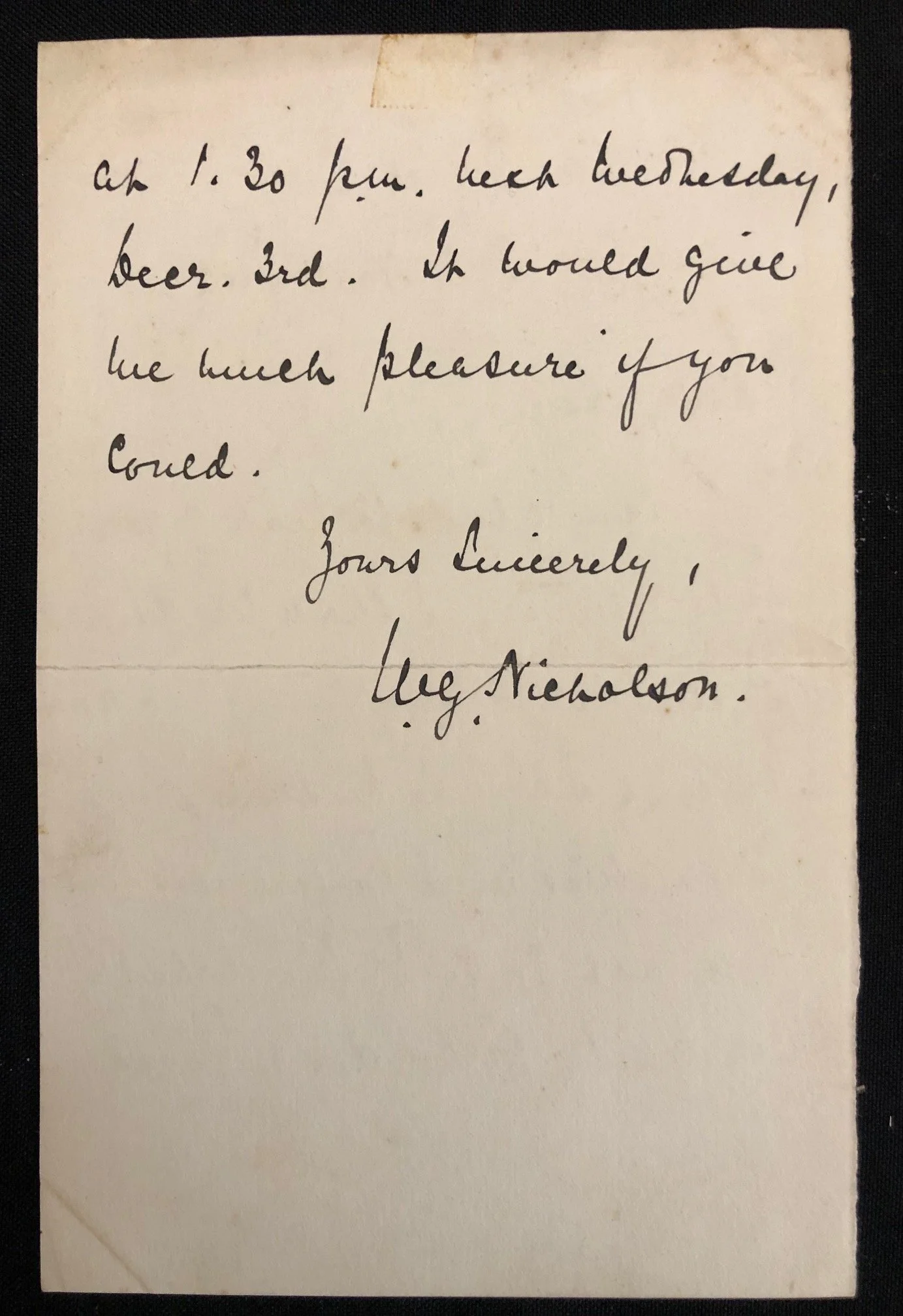 Letter: General Nicholson to Leo Amery (1902)