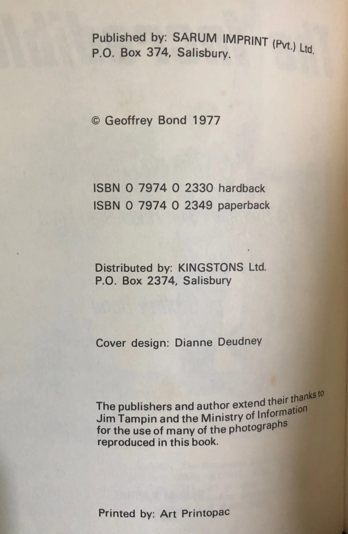 The Incredibles: The Story of the 1st Battalion, the Rhodesian Light Infantry (1977)