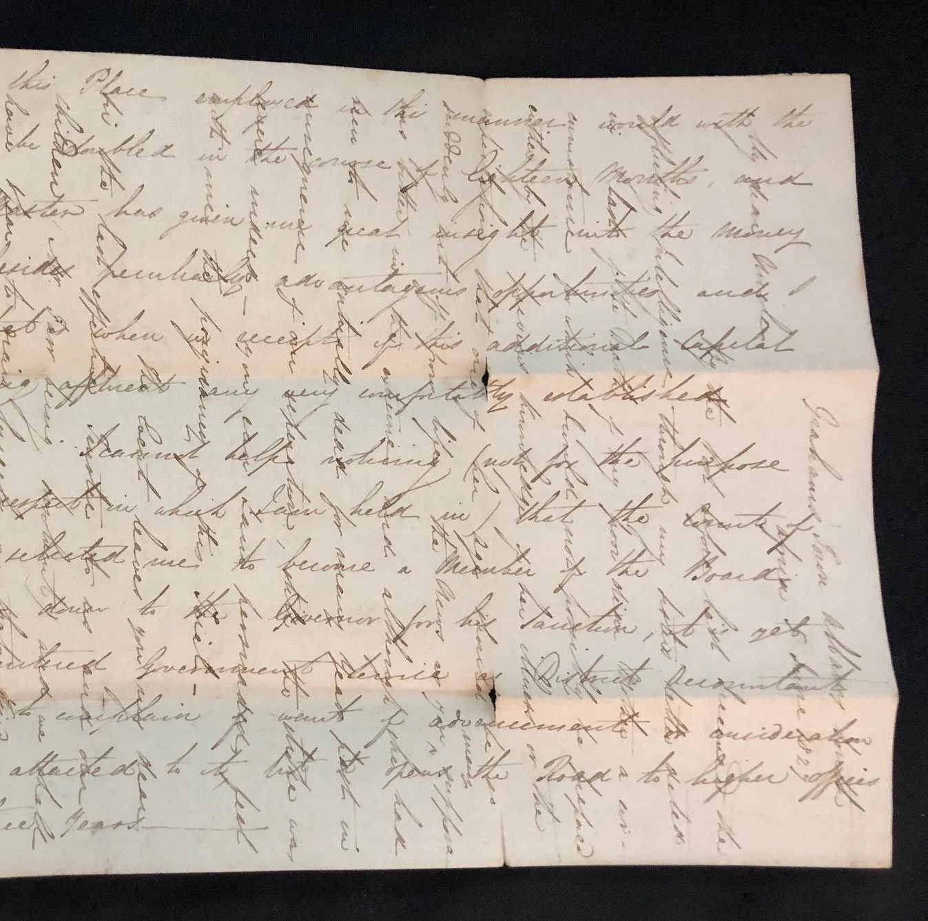 Letter from 1820 Settler John Centlivres Chase (1827) 