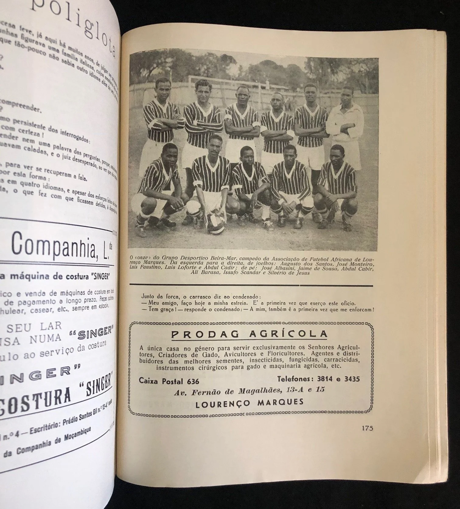 The Almanaque de Moçambique 1955, (1.º Ano) First issue.
