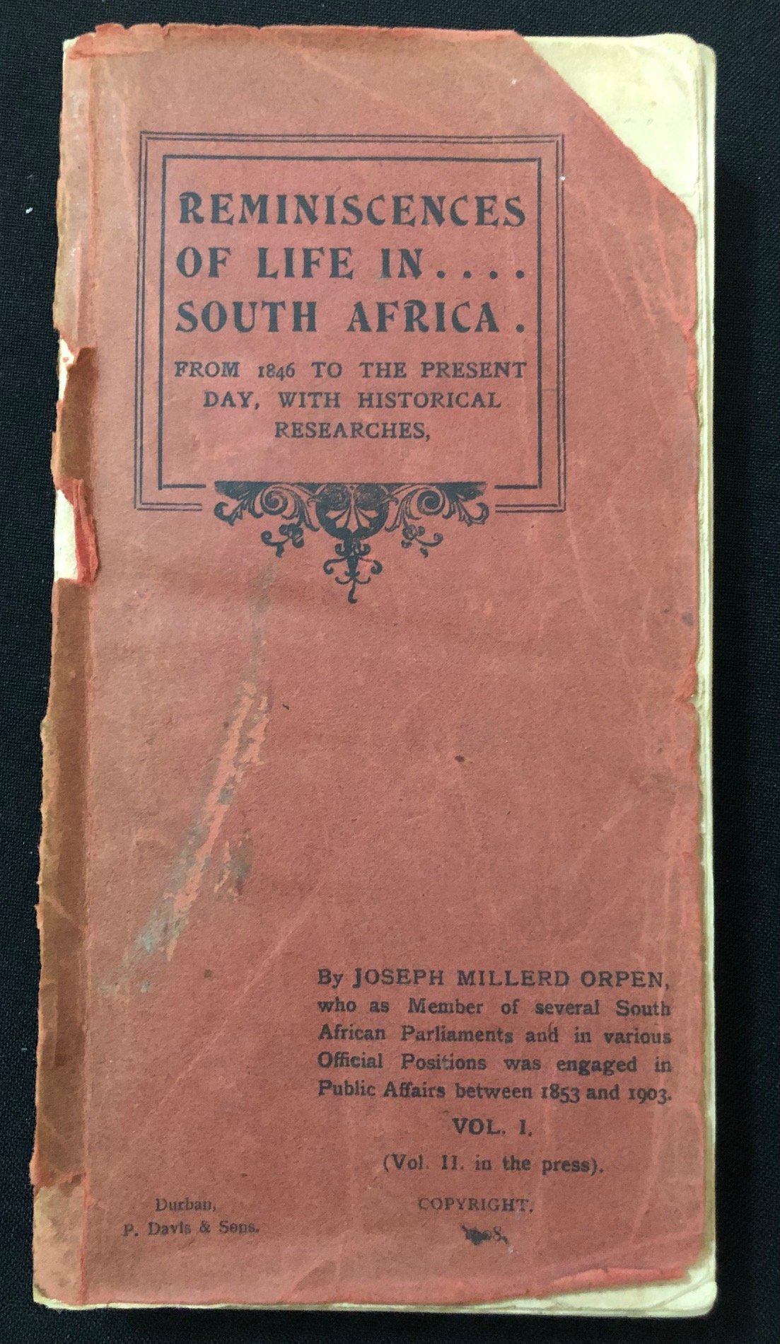 Reminiscences of Life in South Africa from 1846 to the Present Day (1908)