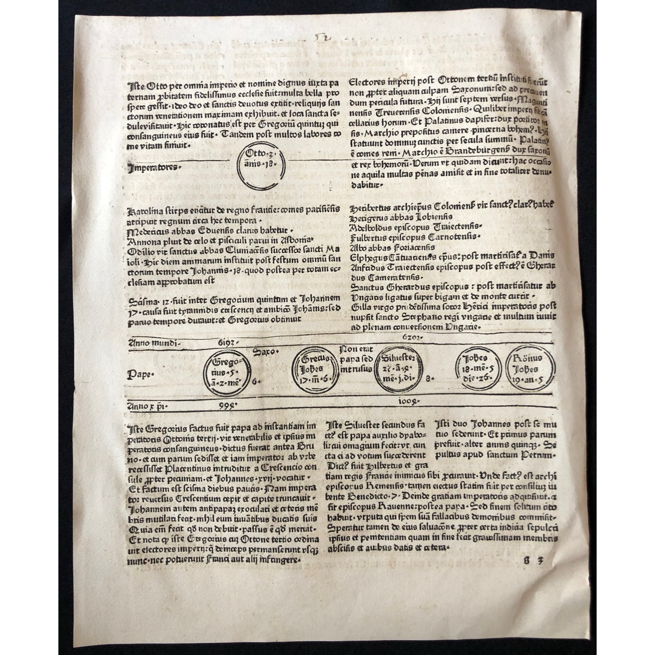 Leaf from the Nuremberg Chronicle (Liber Chronicarum) 1493 R4,000