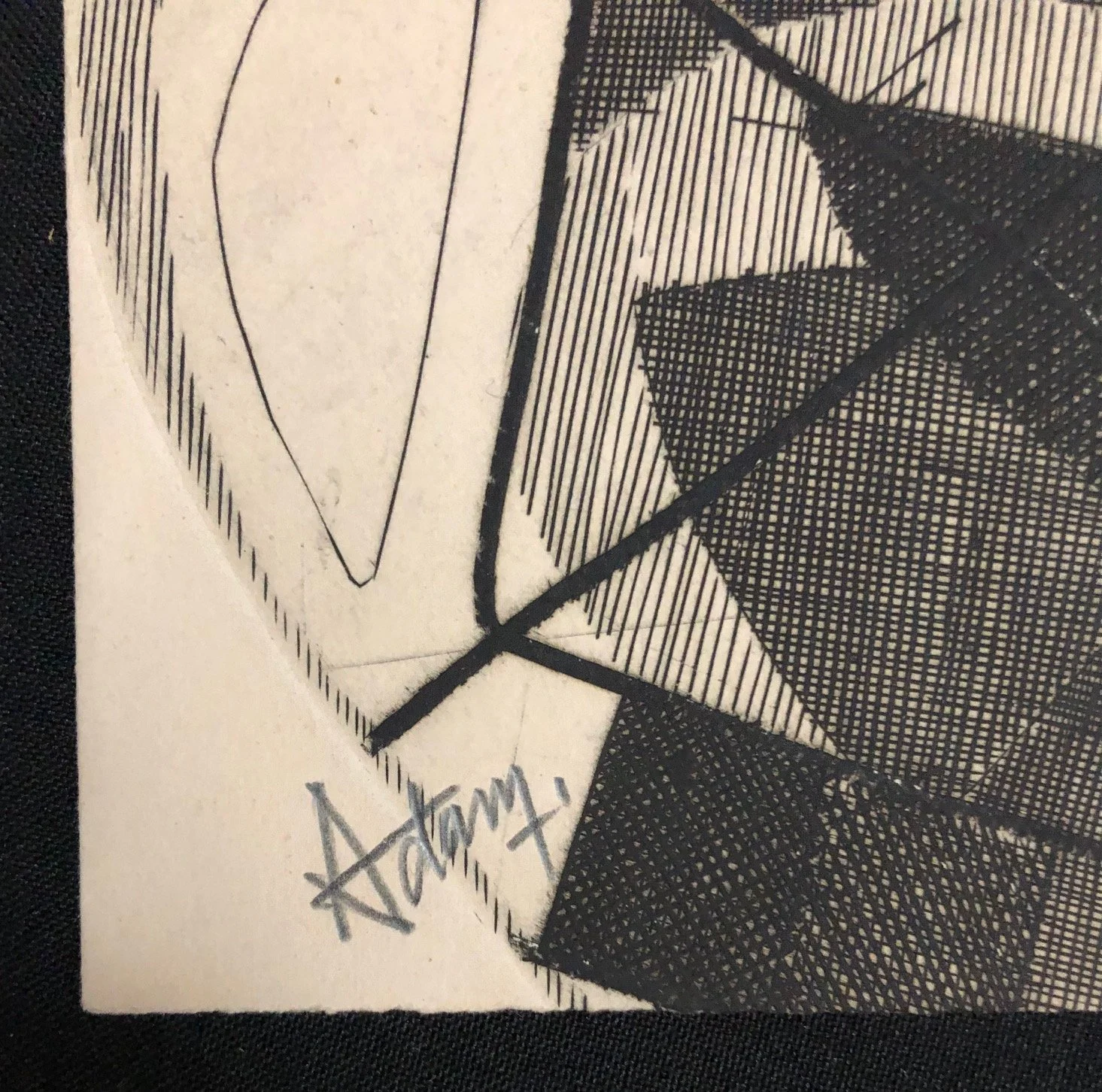 Gallery New Years Card - signed by Henri-Georges Adam