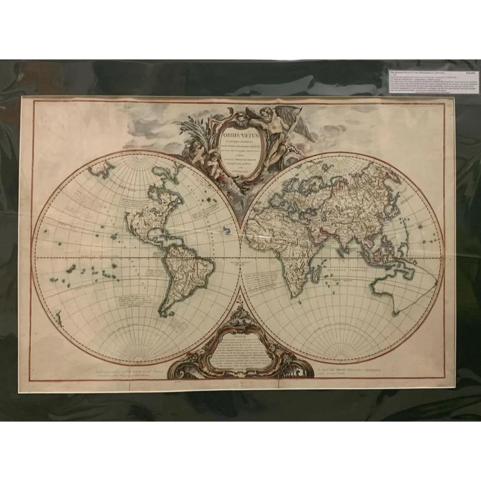 The Ancient World in Two Hemispheres by Robert de Vaugondy (c.1752) R35,000