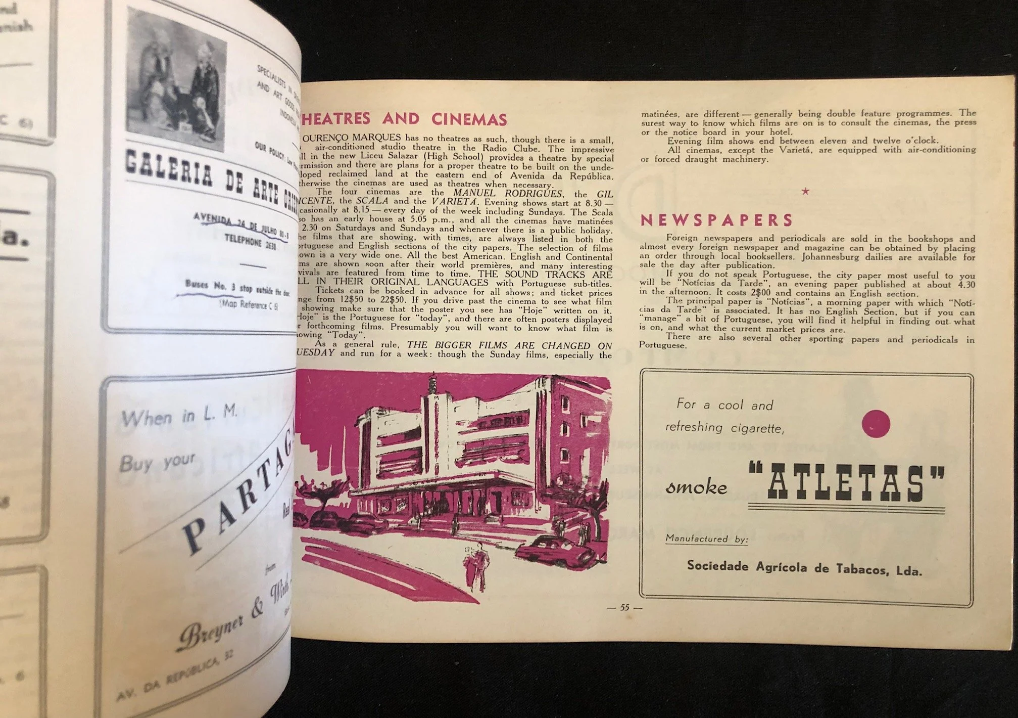 Lourenço Marques and the Moçambique Coast: A Guide, written by John Anthony (c.1955)