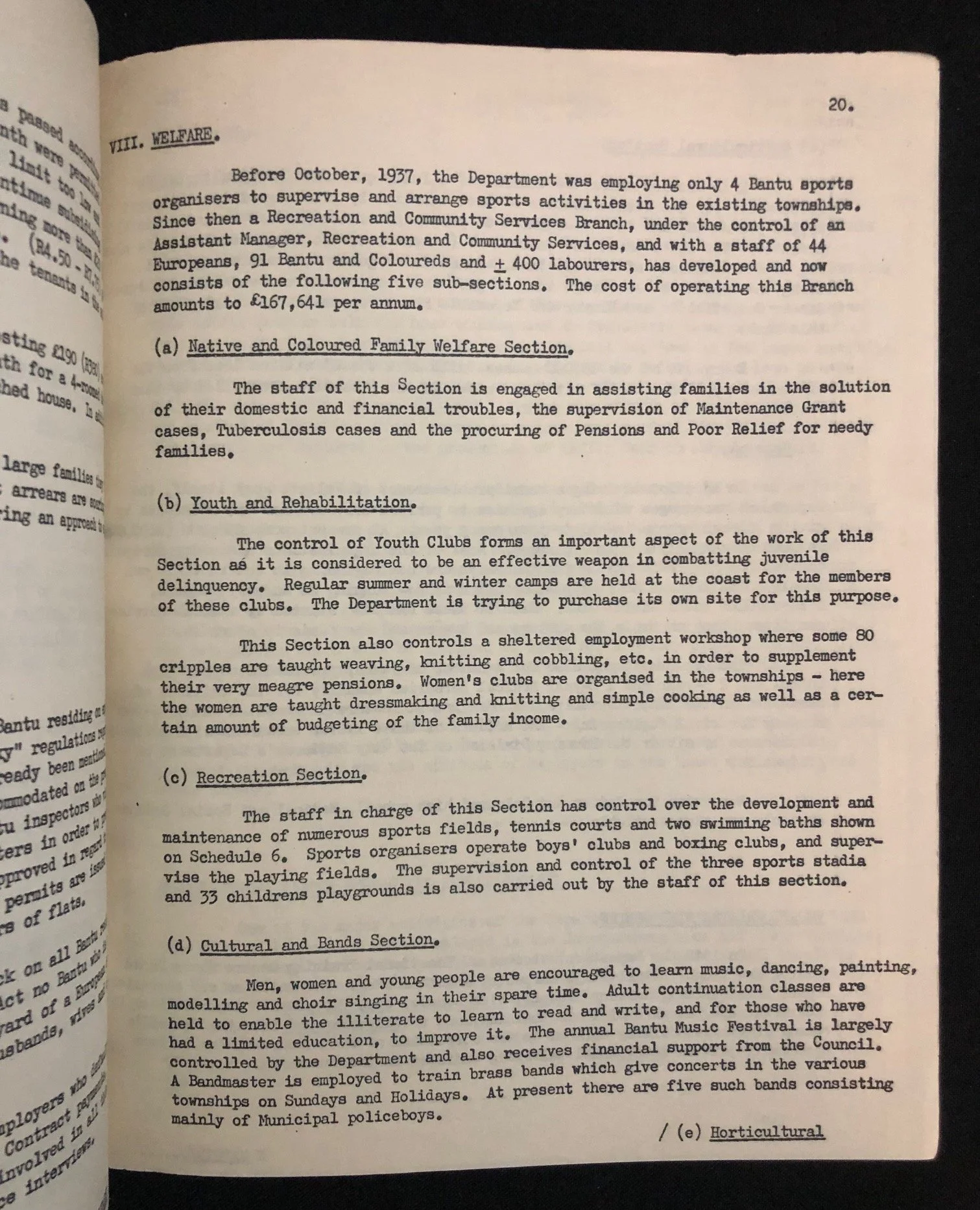 City of Johannesburg Non-European Affairs Department (c.1960)