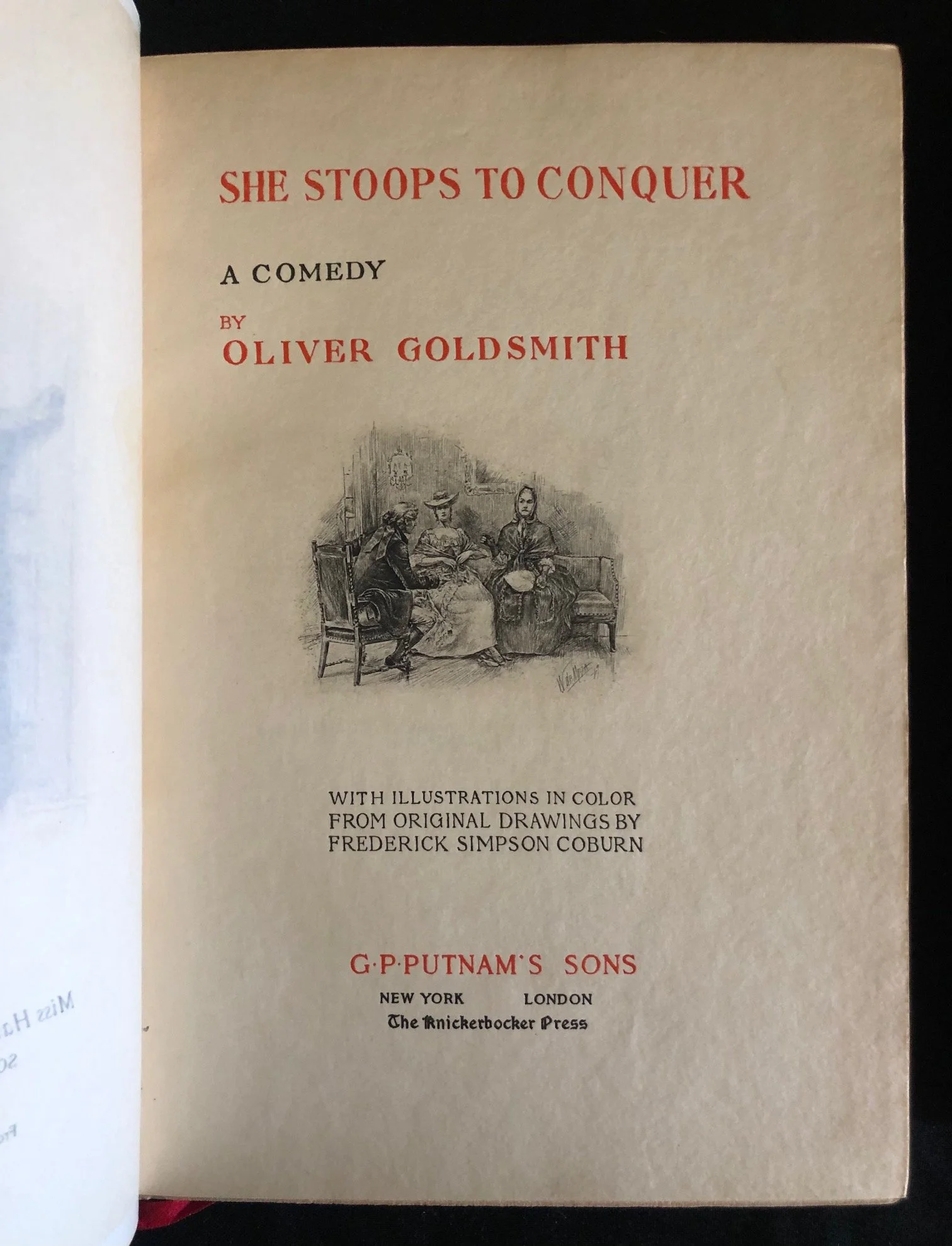 Fine bindings of Two Oliver Goldsmith books (c.1920)