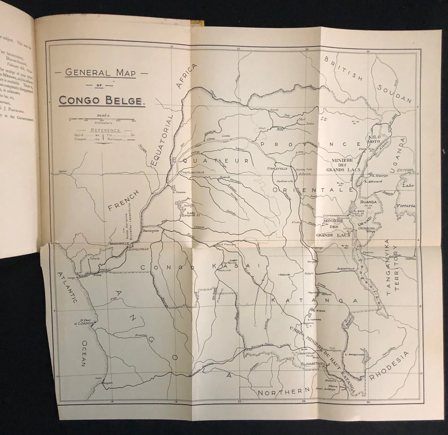Owen Letcher’s Congo Belge, published in Johannesburg (1935)