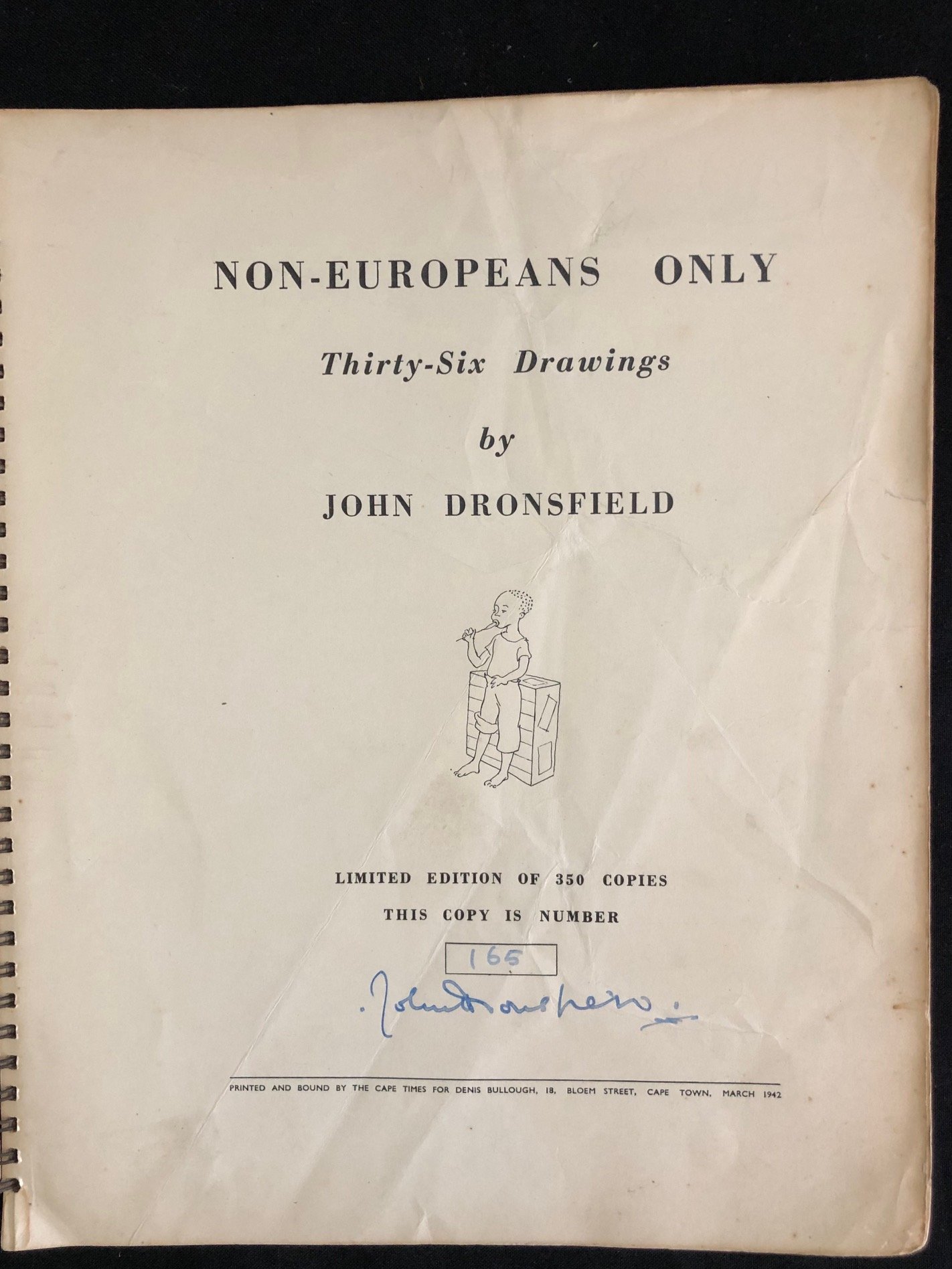 Non-Europeans Only by John Dronsfield (1942)