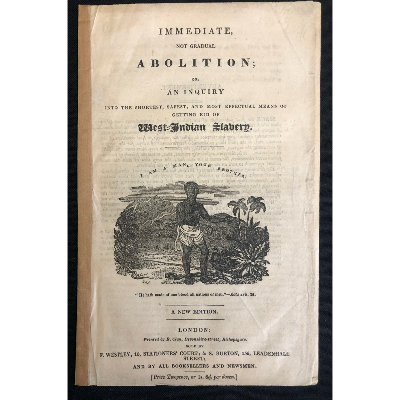 Abolition of West Indian Slavery, New Edition (1826) R12,500