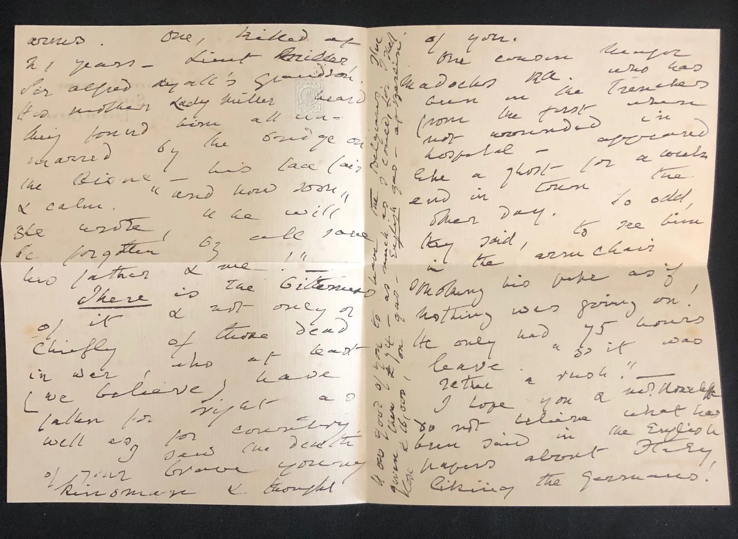 WW l. Connection to Italian Nobility: The Palazzo Martinengo December 28, 1914