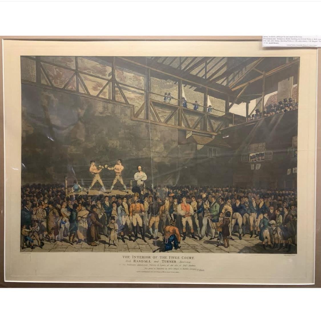 Boxing: Match between Randall and Blake 1821 R10,000