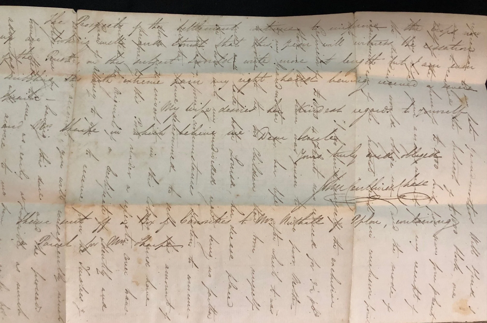 Letter from 1820 Settler John Centlivres Chase (1827) 