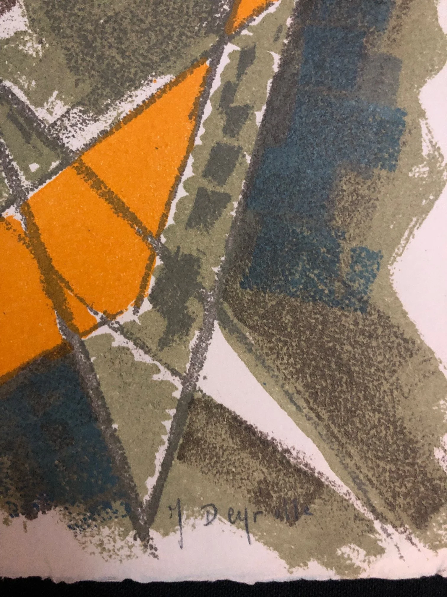"Peintures" by the French abstract artist Jean Deyrolle (c.1959)