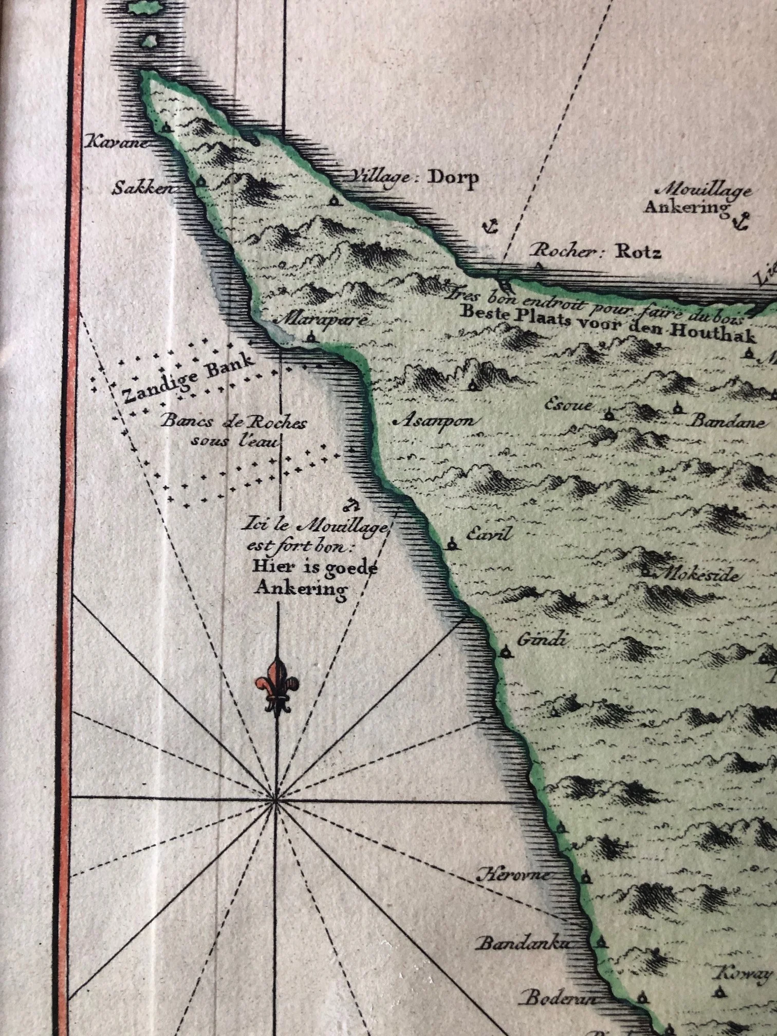 Map of Johanna, one of the principal islands of the Comoros (c.1750)
