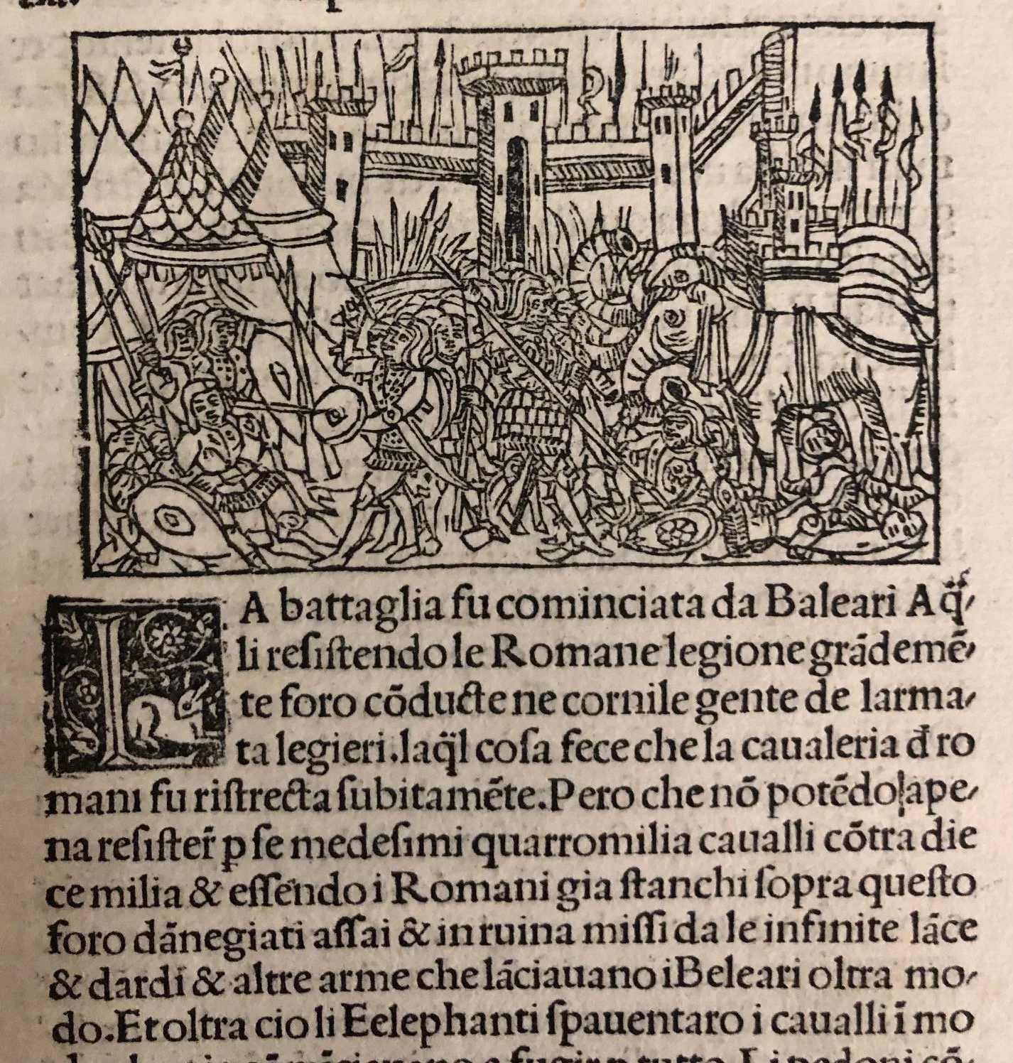 Incunabulum from Livy’s Ab Urbe Condita: Hannibal at the Battle of the Trebia (c.1500) R4,000