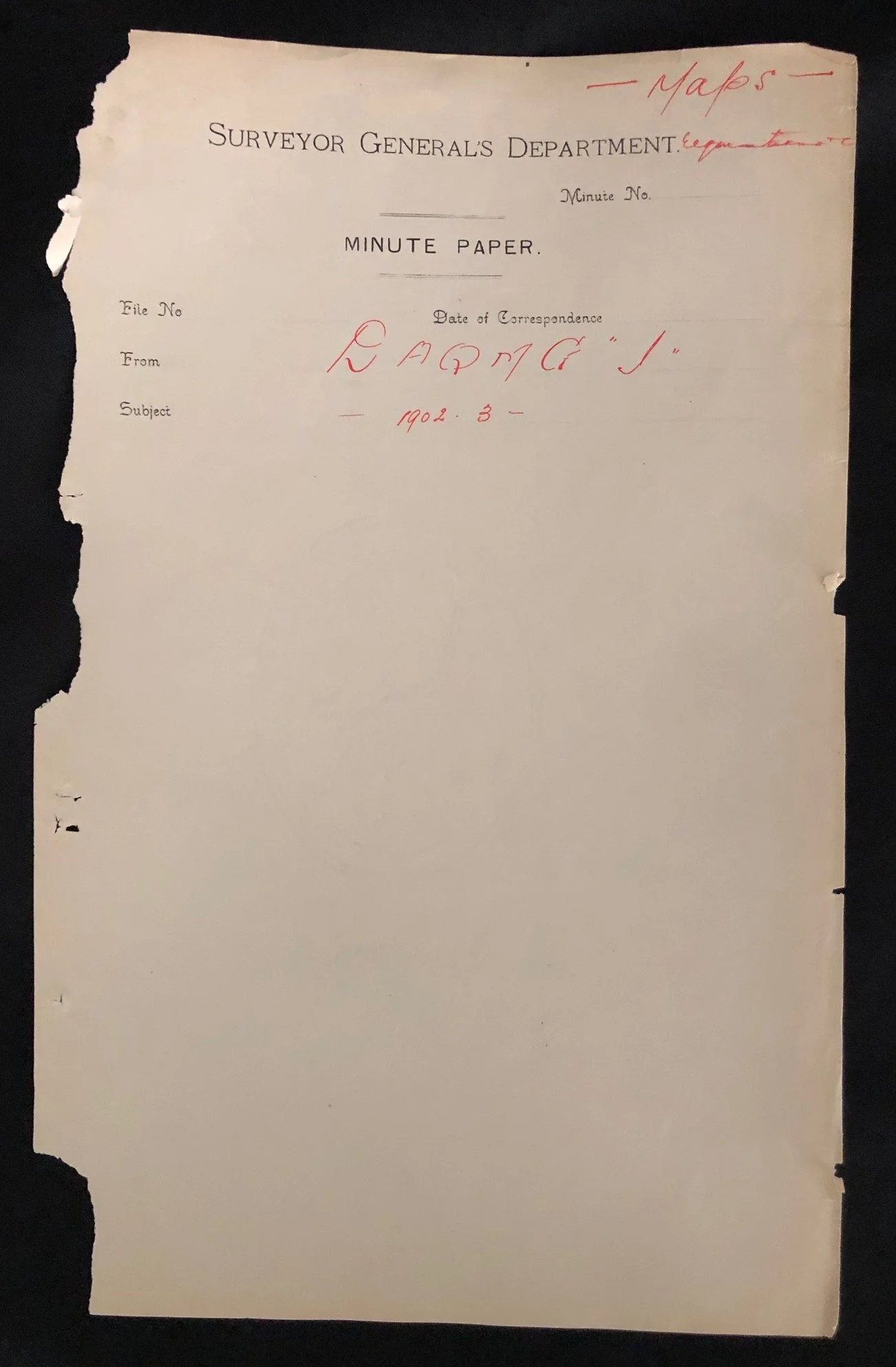 The Mendelssohn Map Lithographic Requisition - Boer War