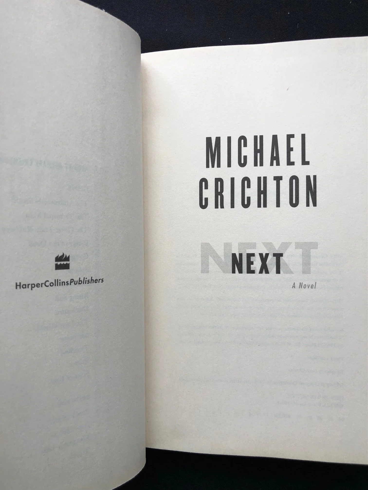 Next by Michael Crichton, signed first edition 5.jpg