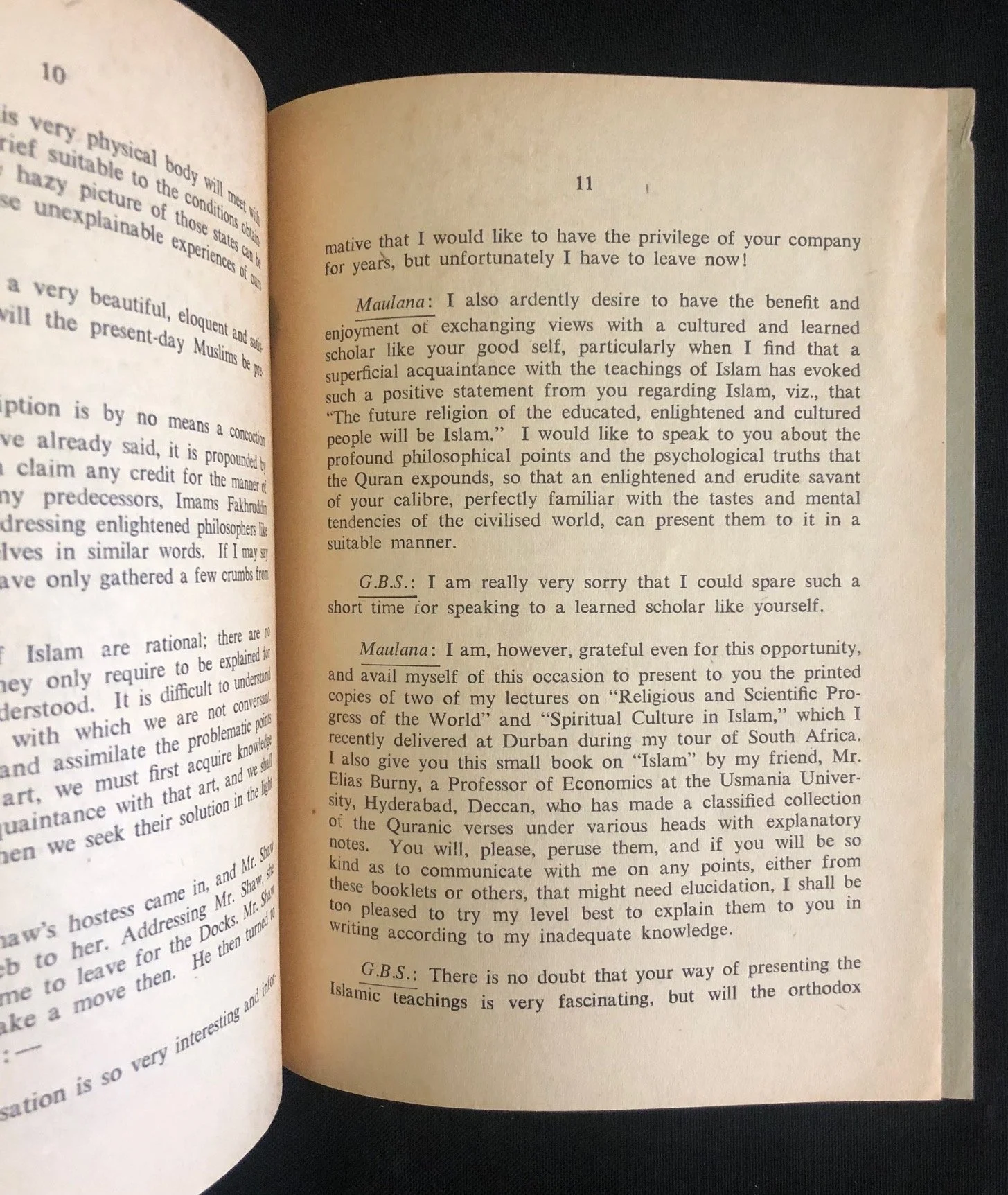 "Interesting Interview” with George Bernard Shaw and Sufi missionary, Maulana Abdul Aleem Siddiqui on Islam (1935)