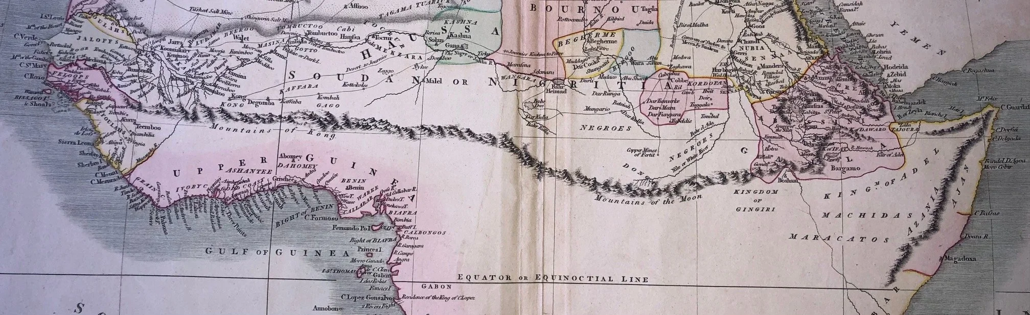 A New Map of Africa by John Cary (1805)