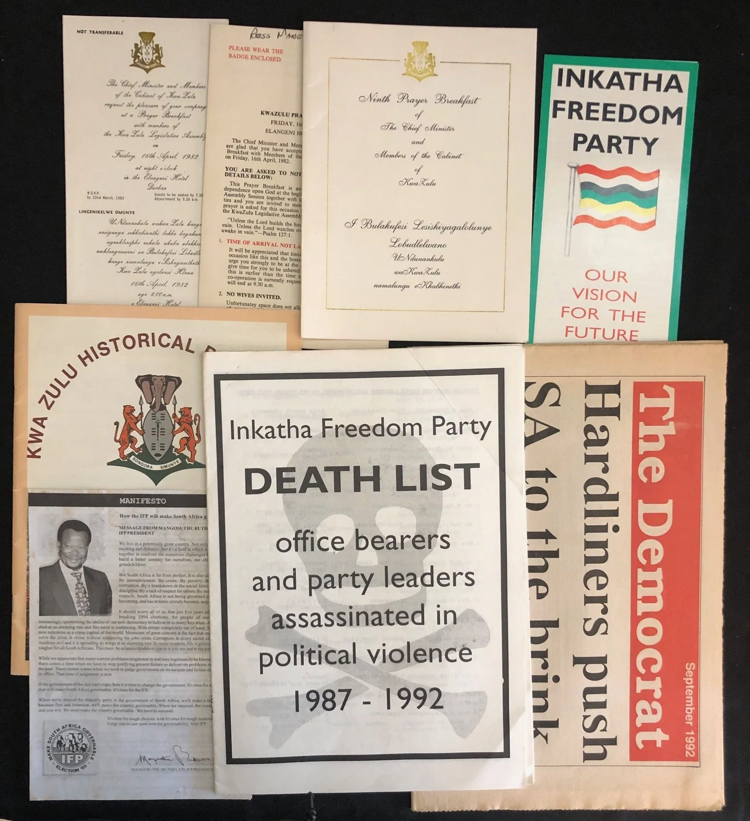 Collection of Ephemera Relating to The Inkatha Freedom Party (IFP) (8)