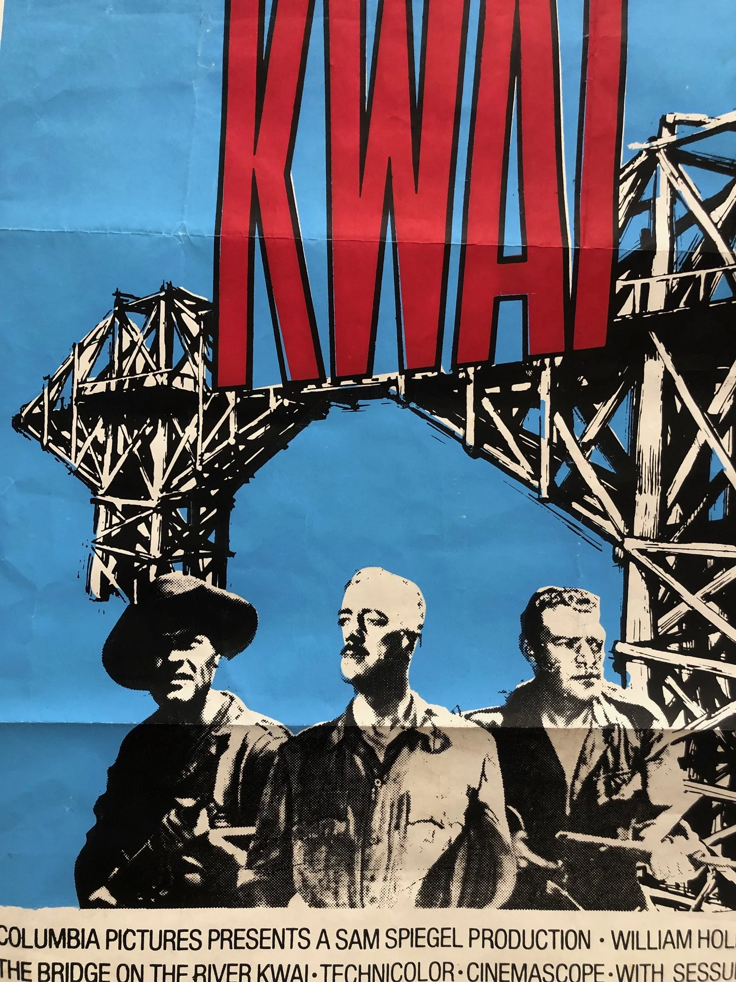 1970's movie poster: The Bridge on the River Kwai
