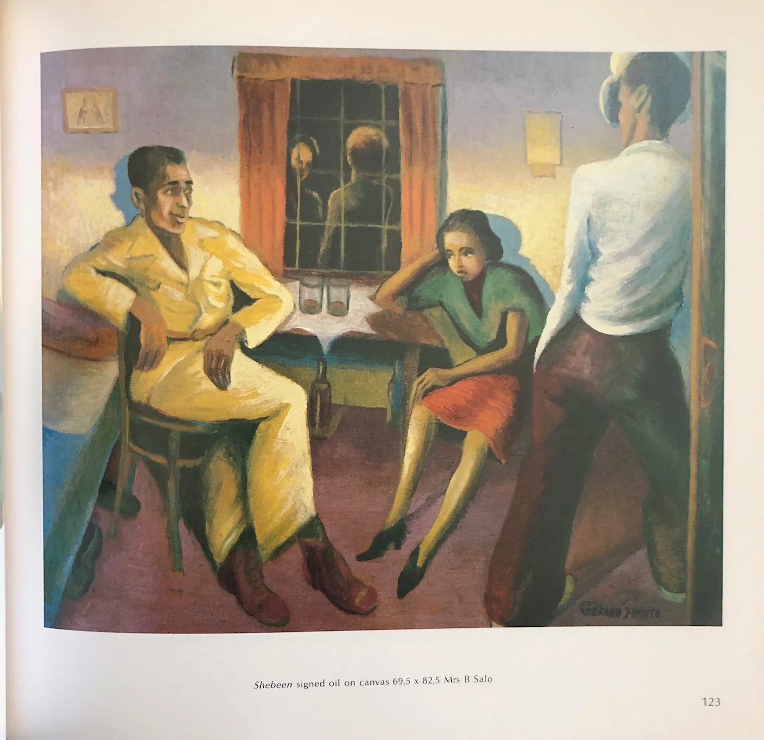 Barbara Lindop’s Gerard Sekoto, inscribed (1988)