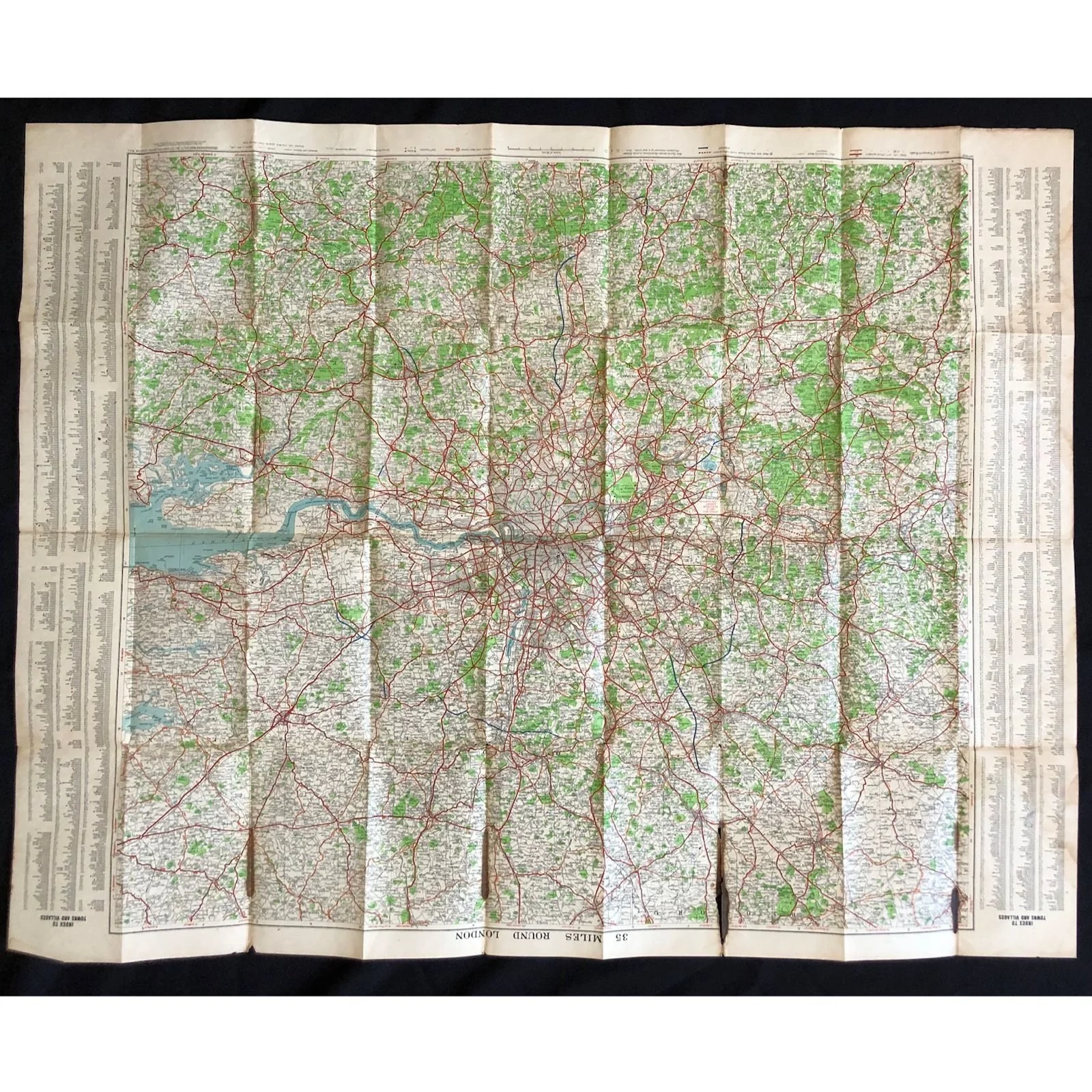 Road Map of London c.1930 R2,000
