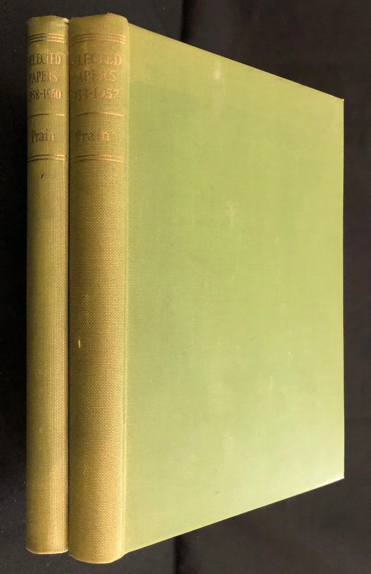 Selected Papers 1953~1957 by Sir Ronald Prain (Inscribed to Ron Welensky)
