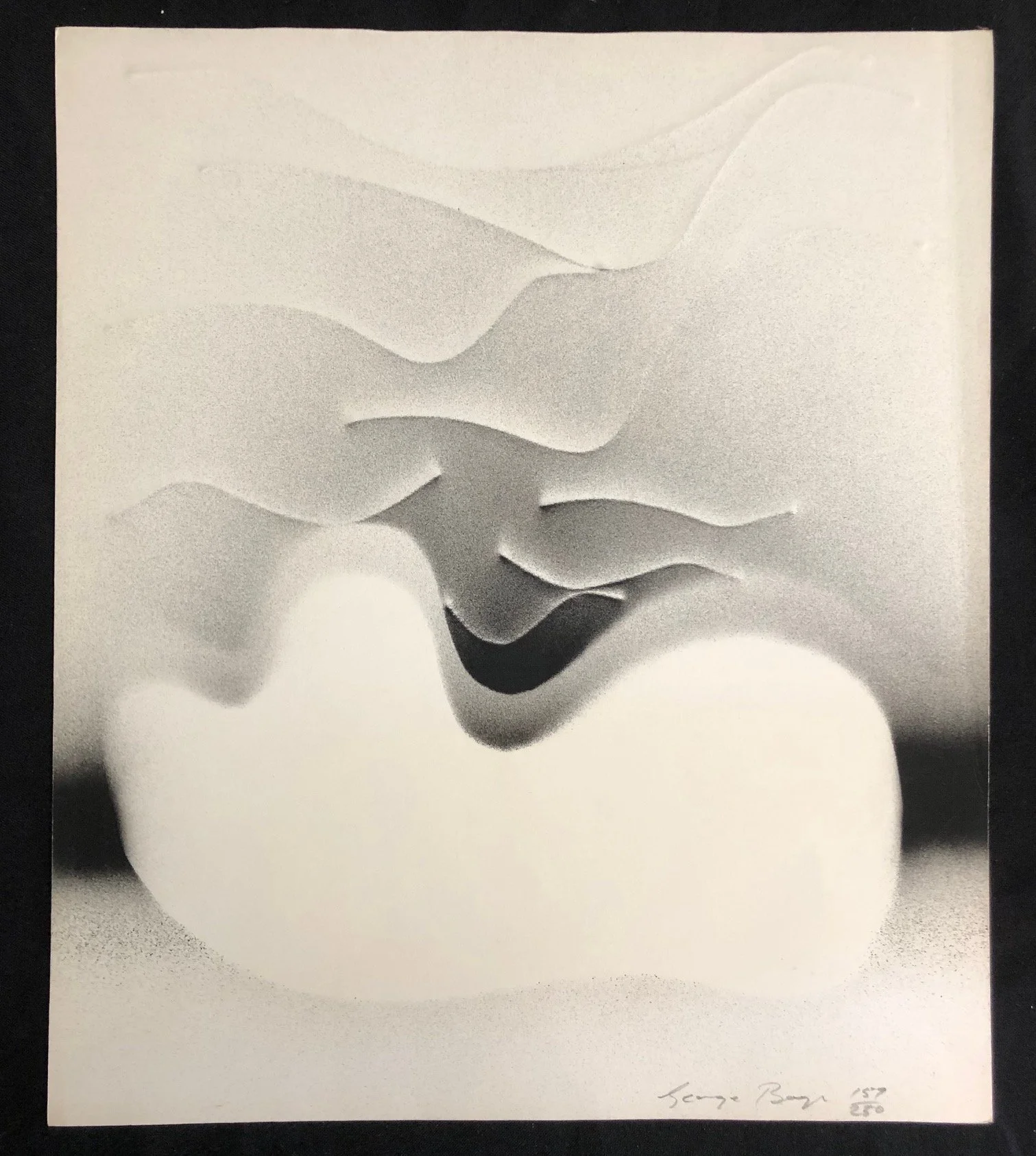 Reclining Nude Abstract by George Boys. c.1985
