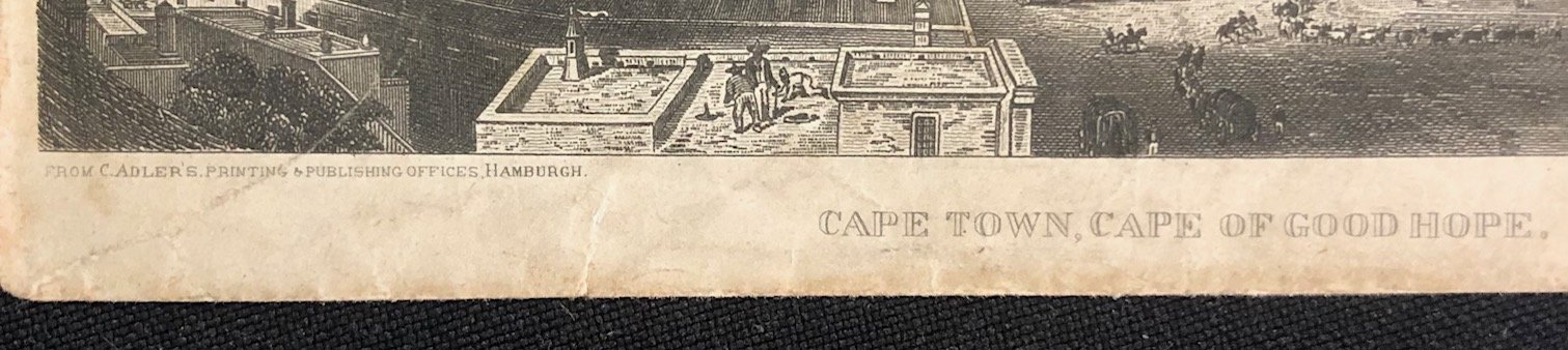 Envelope Depicting Cape Town-The Cape of Good Hope (c.1855)