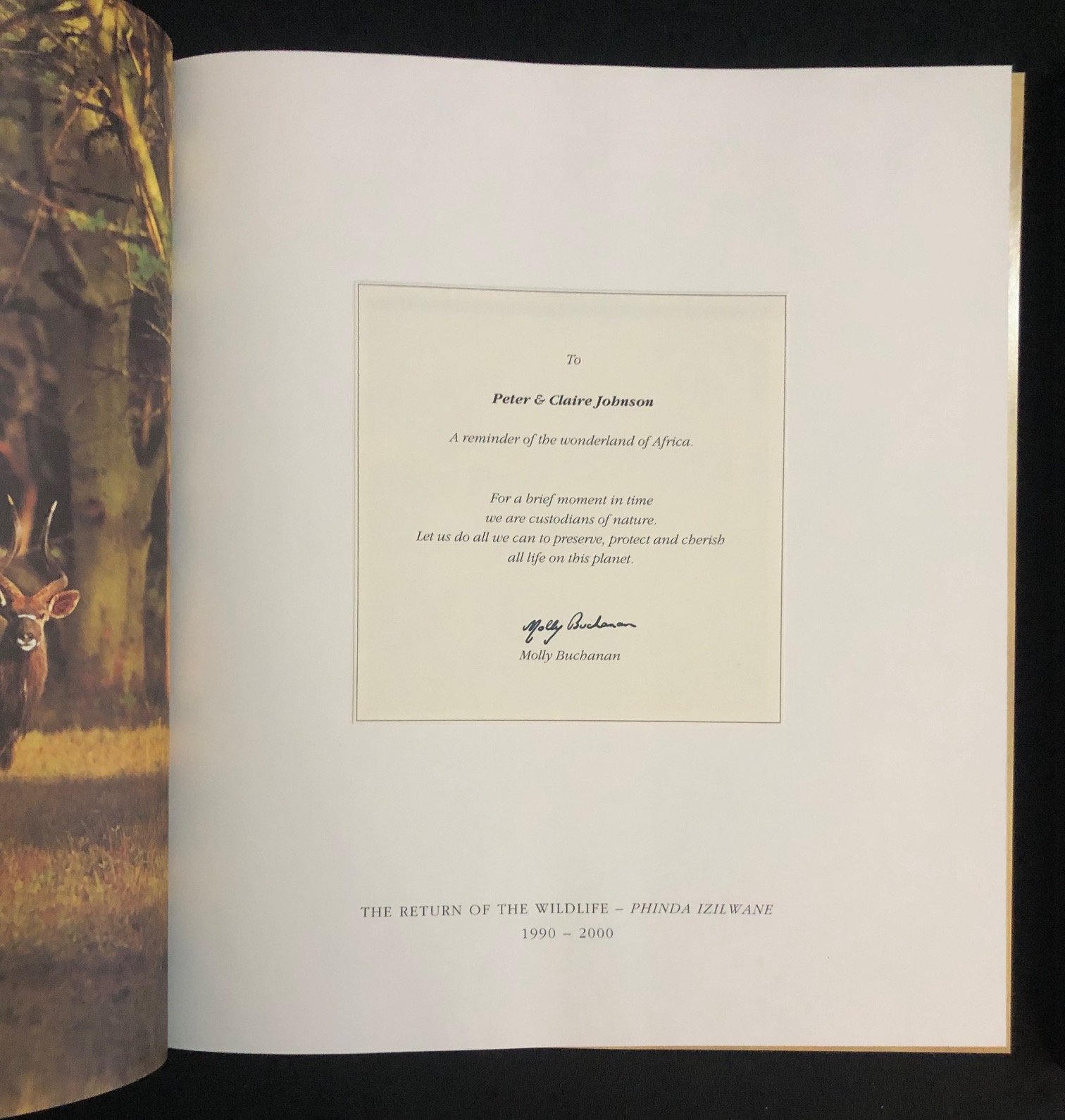 The Return: The Story of Phinda Game Reserve by Shan Varty and Molly Buchanan (1999)