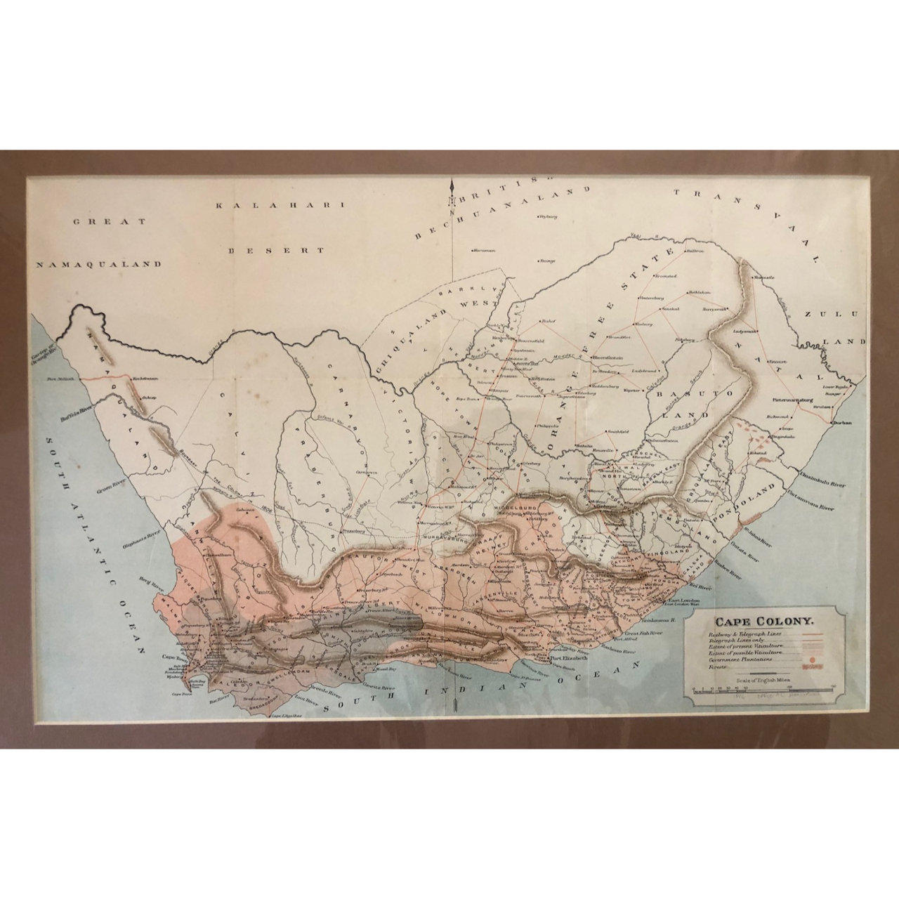 Map of the Cape Colony (1886) R1,250
