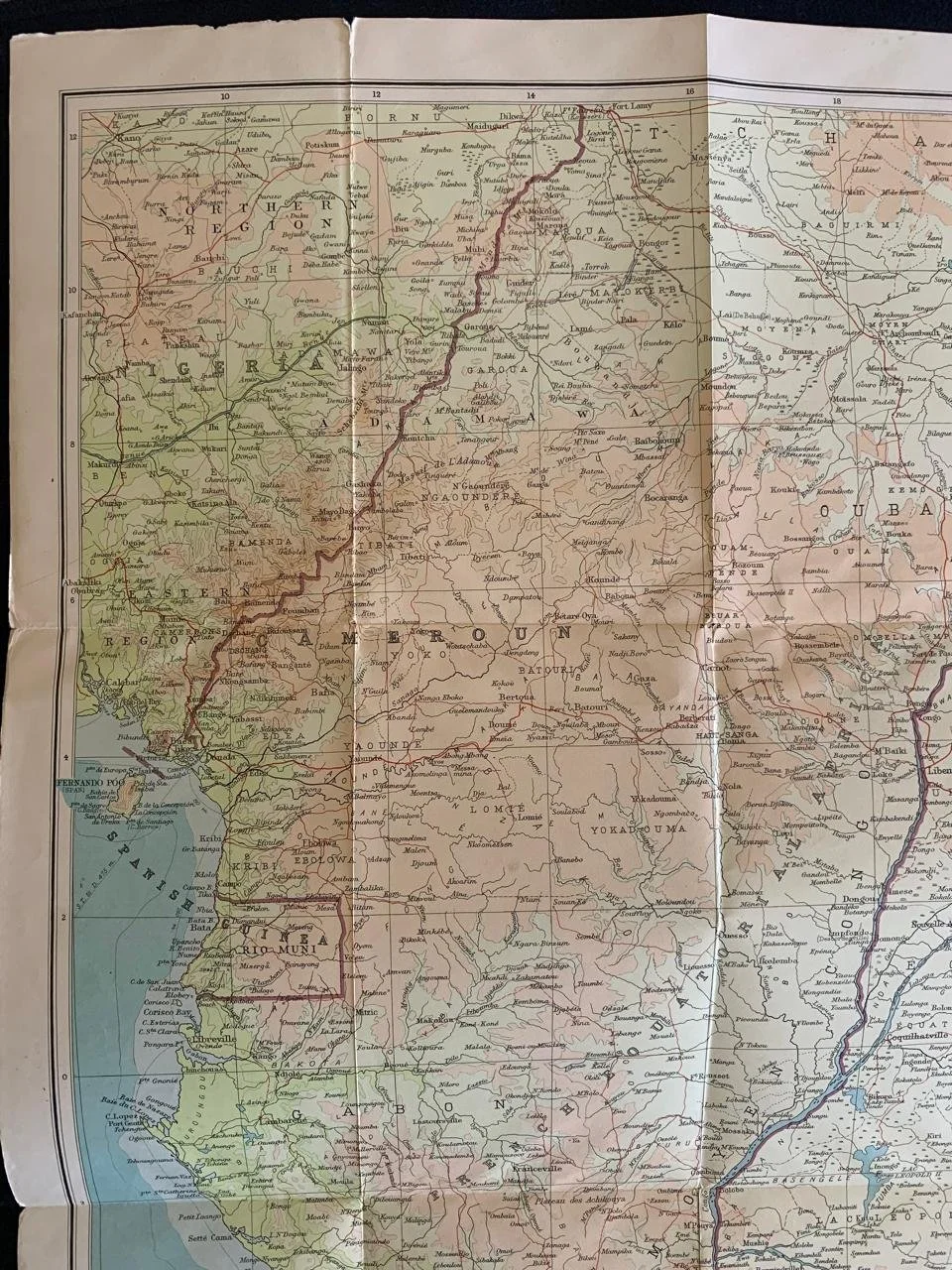 Central & East Africa by John Bartholomew & Son Ltd (1957)
