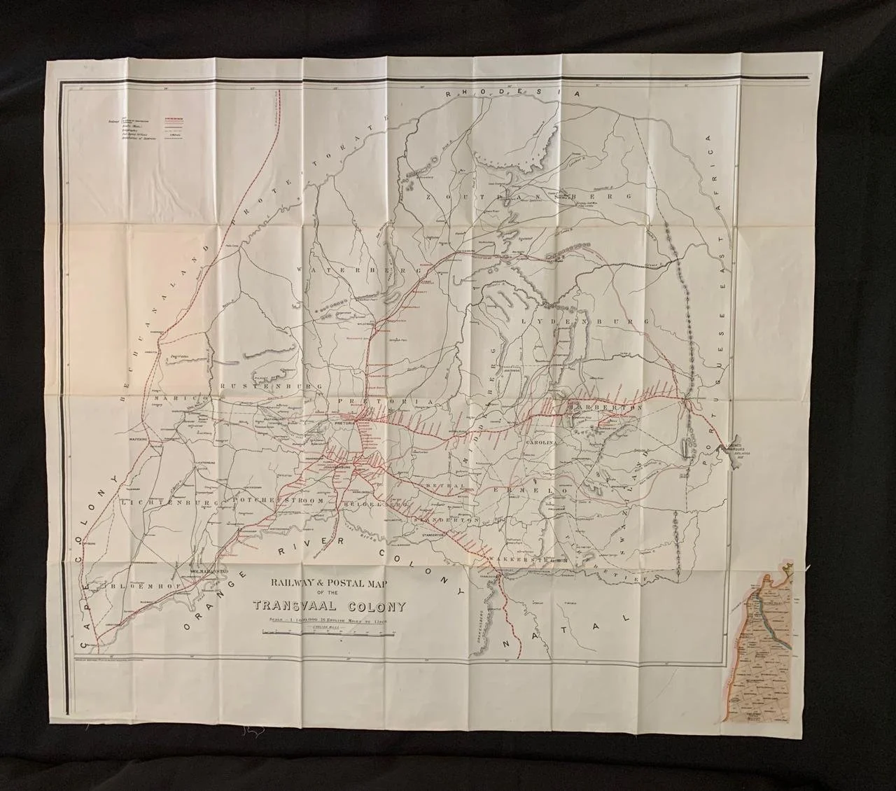 Troye's New Map of the Transvaal Colony (c.1902-1909)