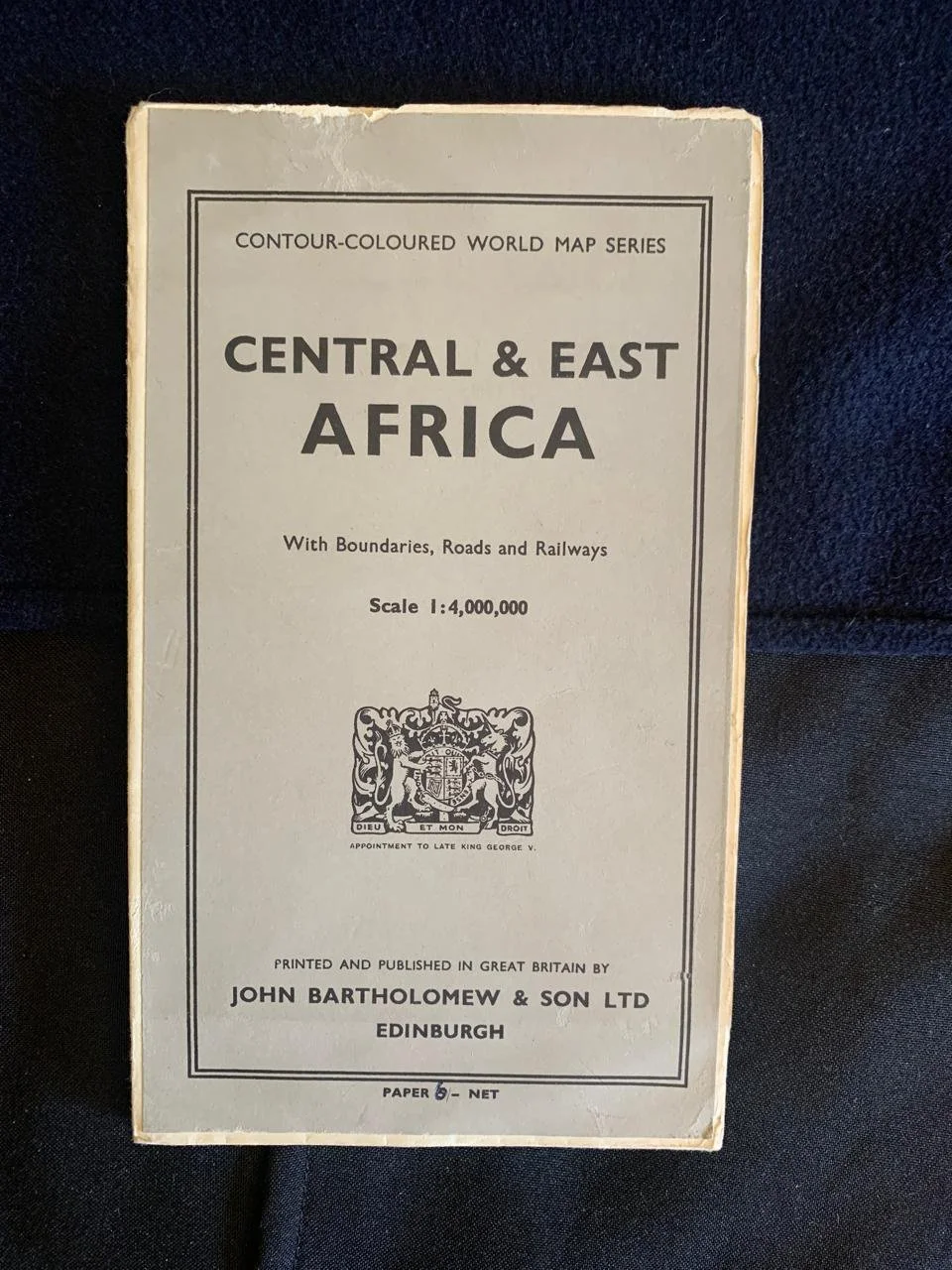 Central & East Africa by John Bartholomew & Son Ltd (1957)