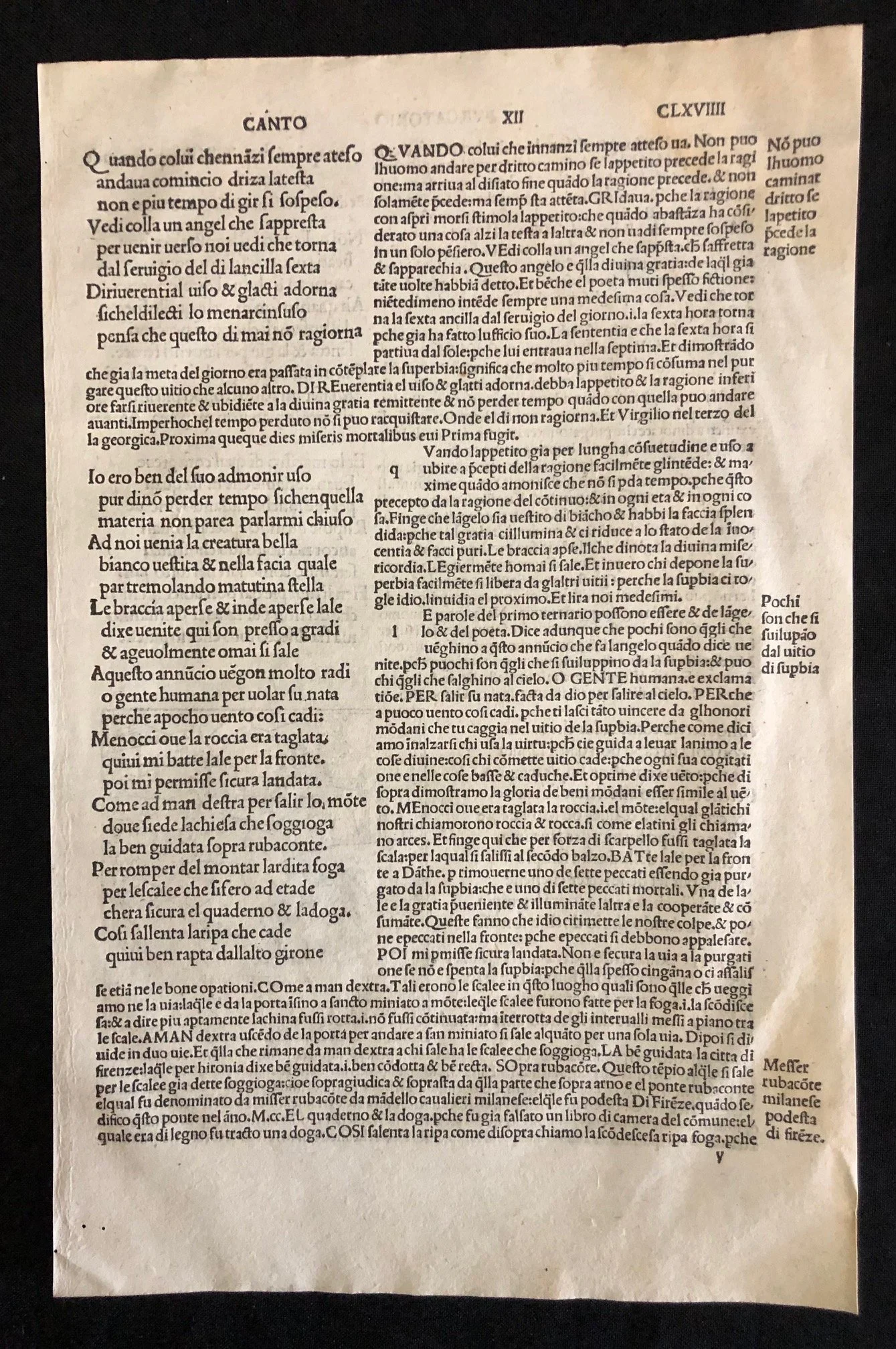A Page from Dante, Incunabula 1491 1.jpg