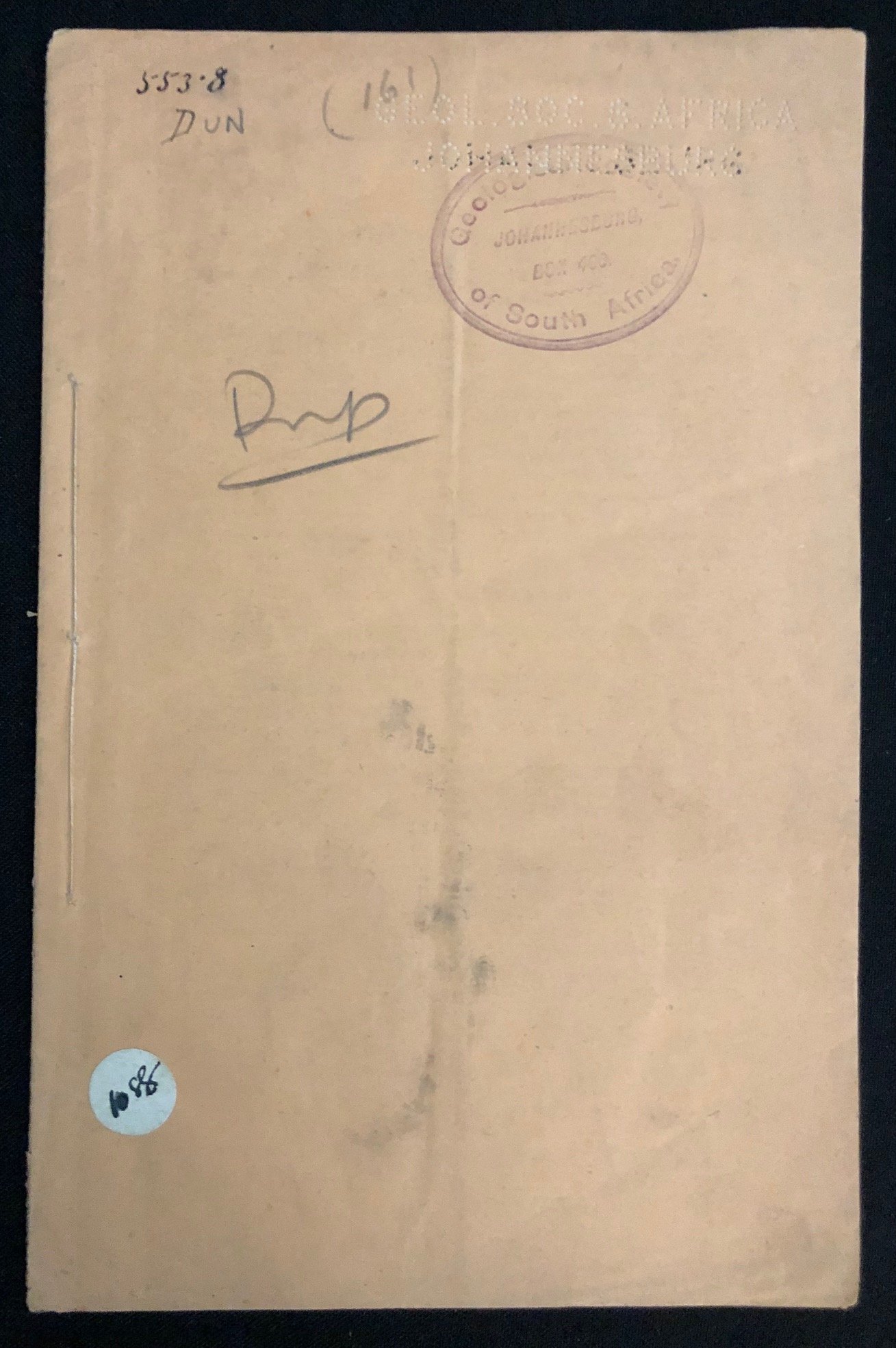 Edward John Dunn’s paper, On the Mode of Occurrence of Diamonds in South Africa, Inscribed (1874)
