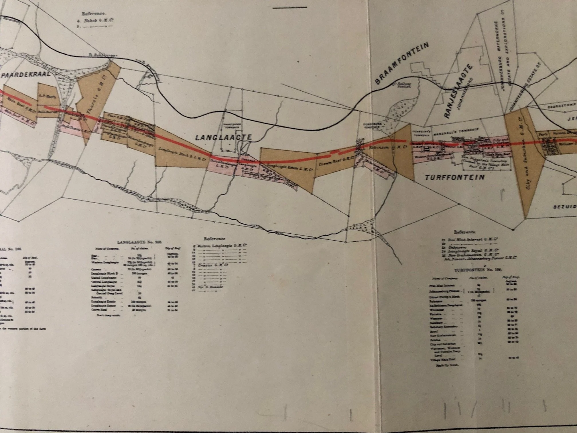 General Plan of The Witwatersrand Gold-Fields 1891