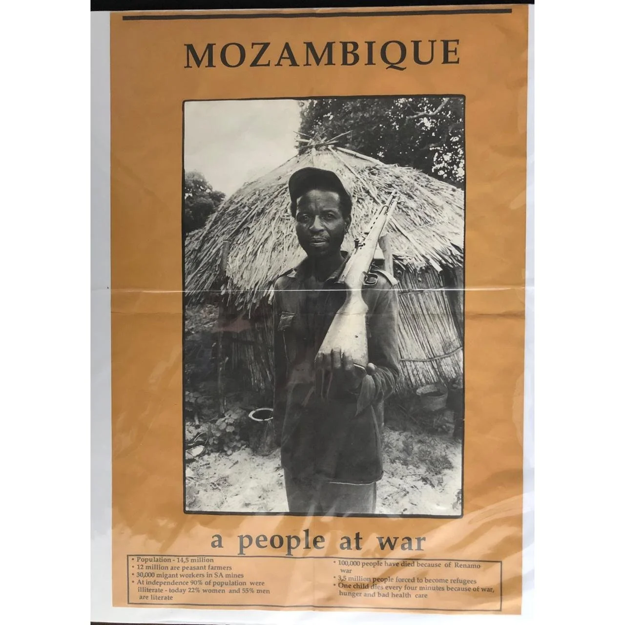 Political Poster: Mozambique A People At War (1989) R2,500