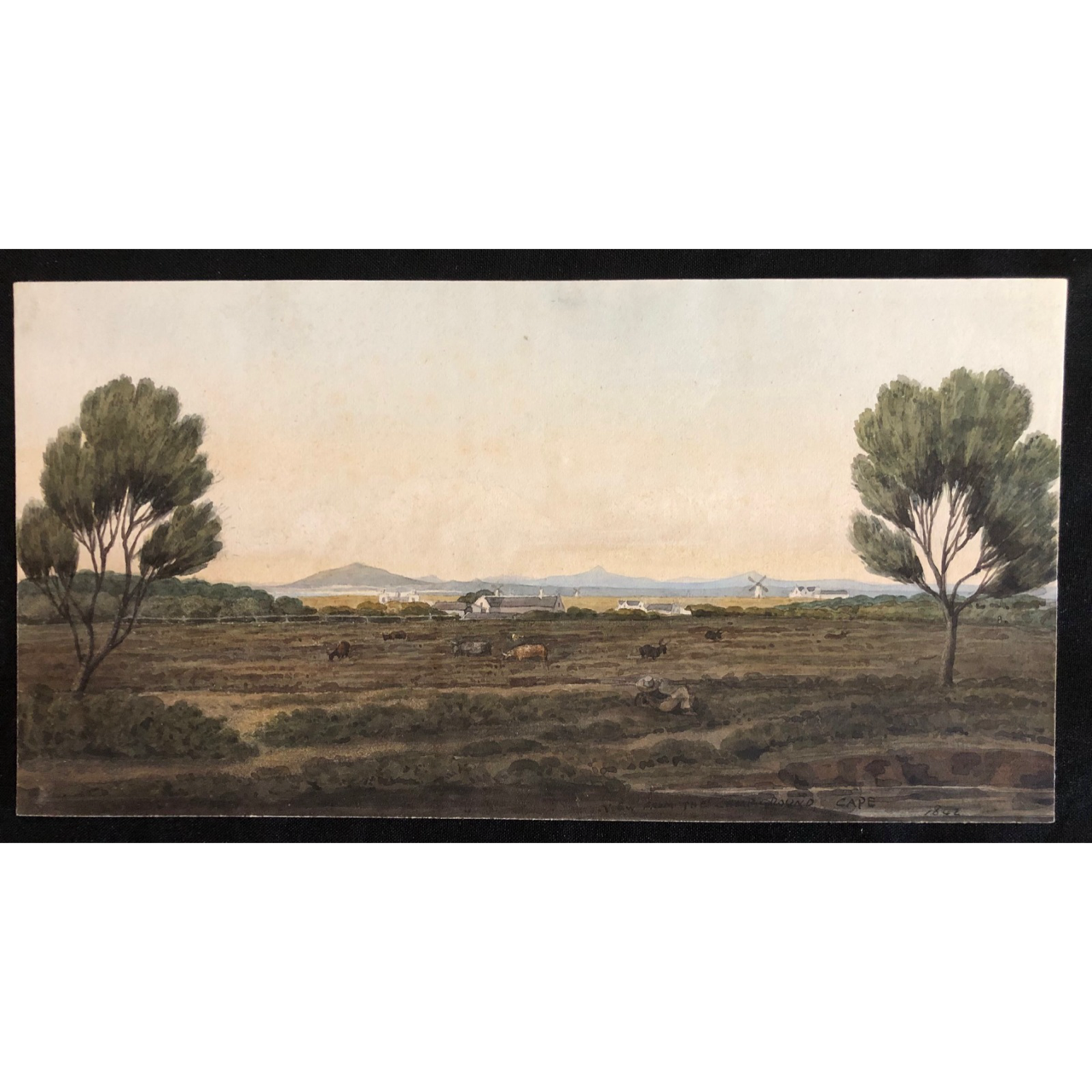 Watercolour: View from the Camp Ground, Cape (1842) R20,000