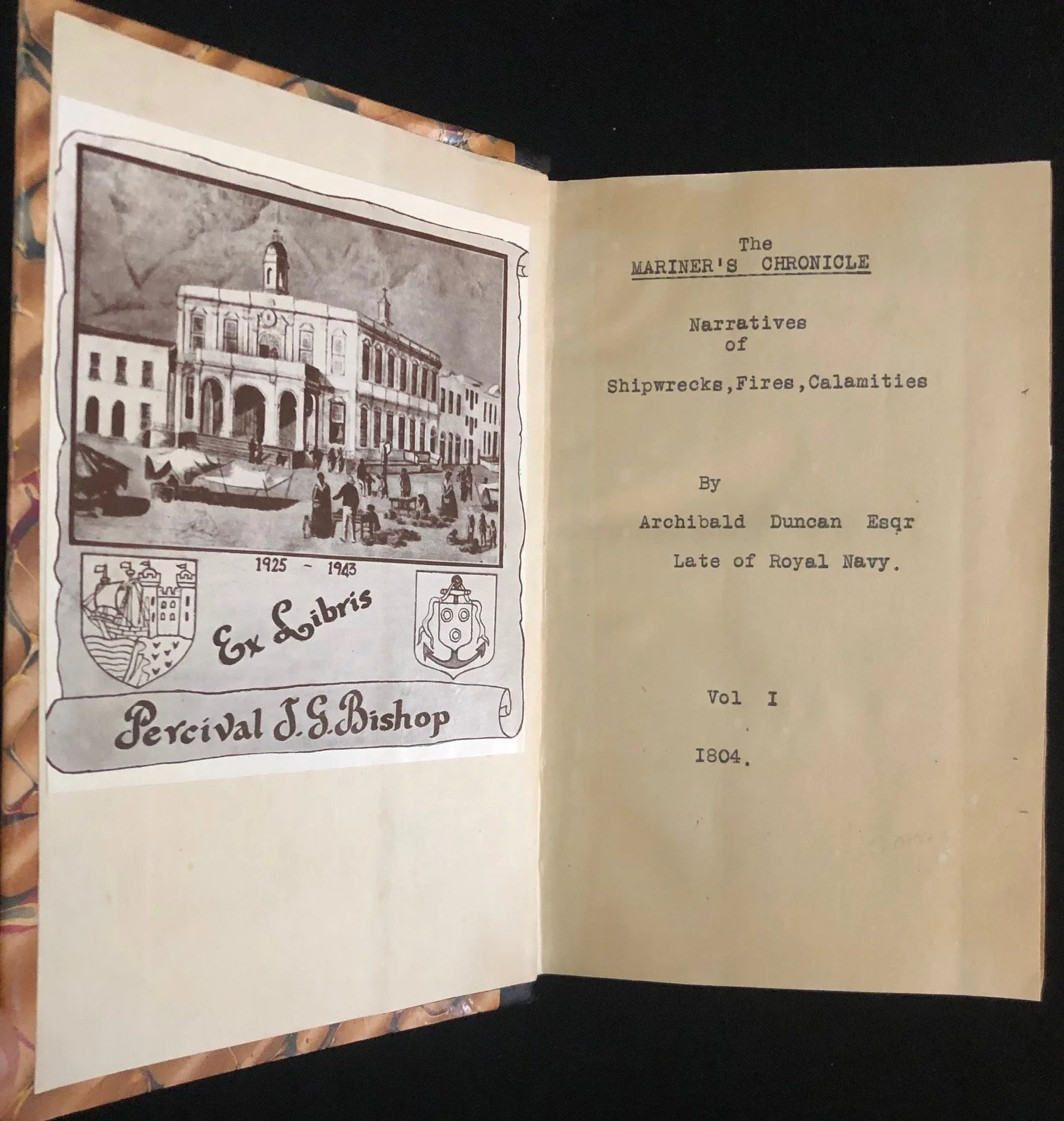 Archibald Duncan’s The Mariner’s Chronicle, published in 1805 by James Cundee in London.